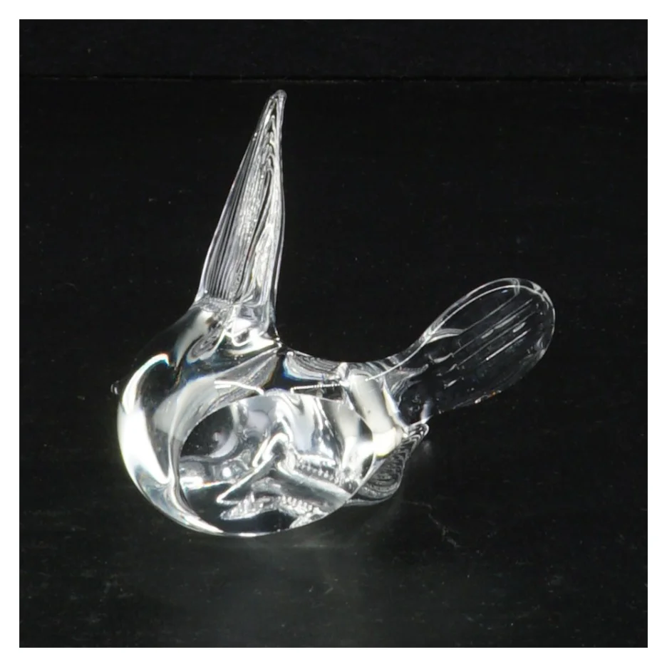 Glasfugl figur (str. 7 x 9 x 7 cm)