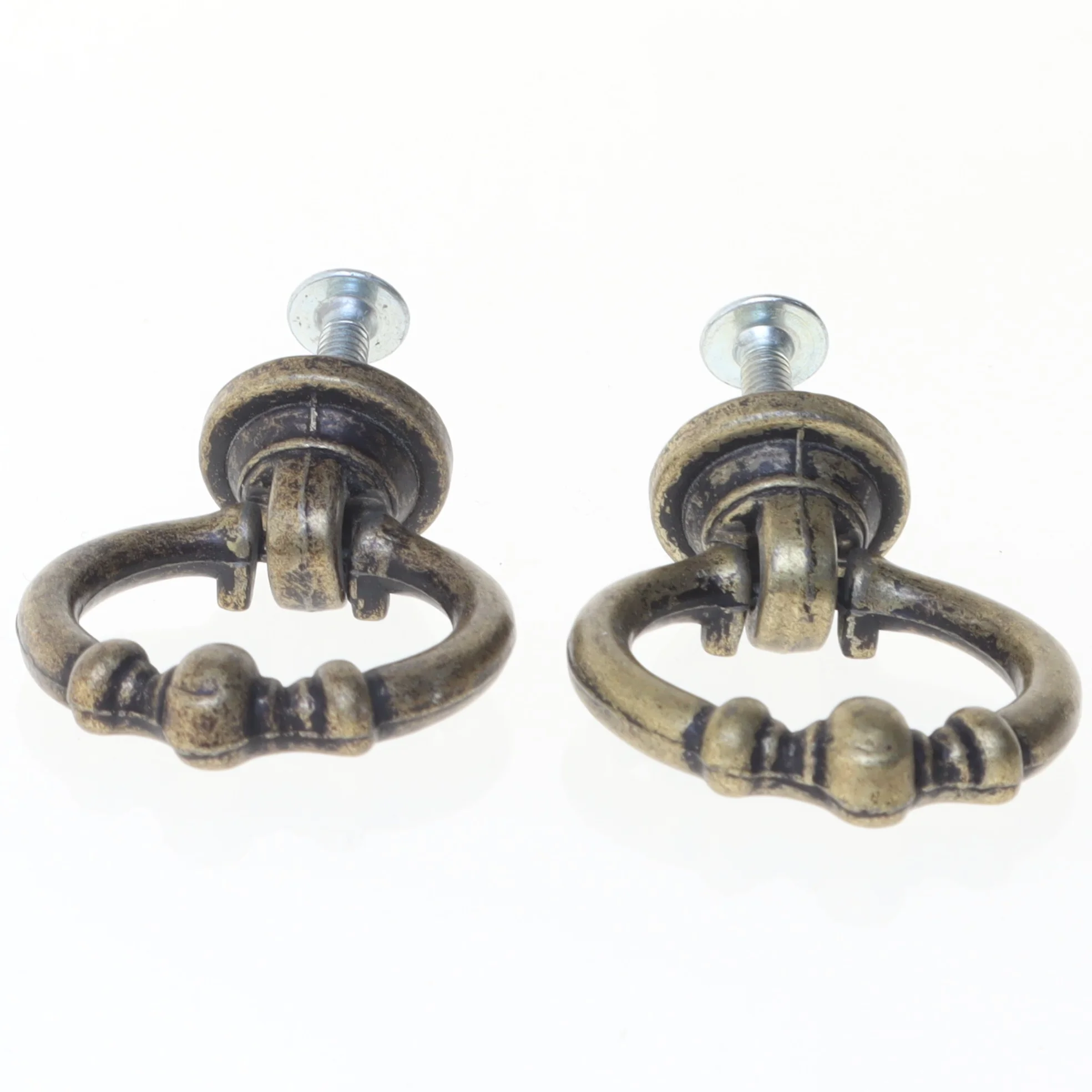 Messingfarvede skuffegreb (str. 4,5 cm)