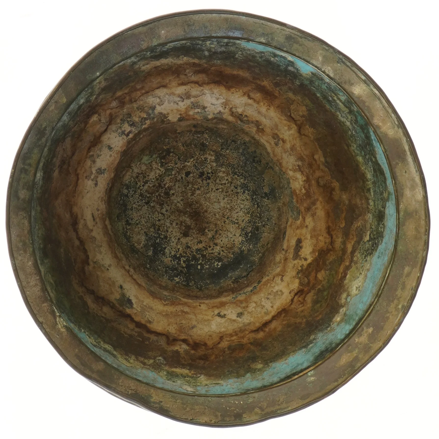 Vintage messing skål (str. Ø 30 cm)