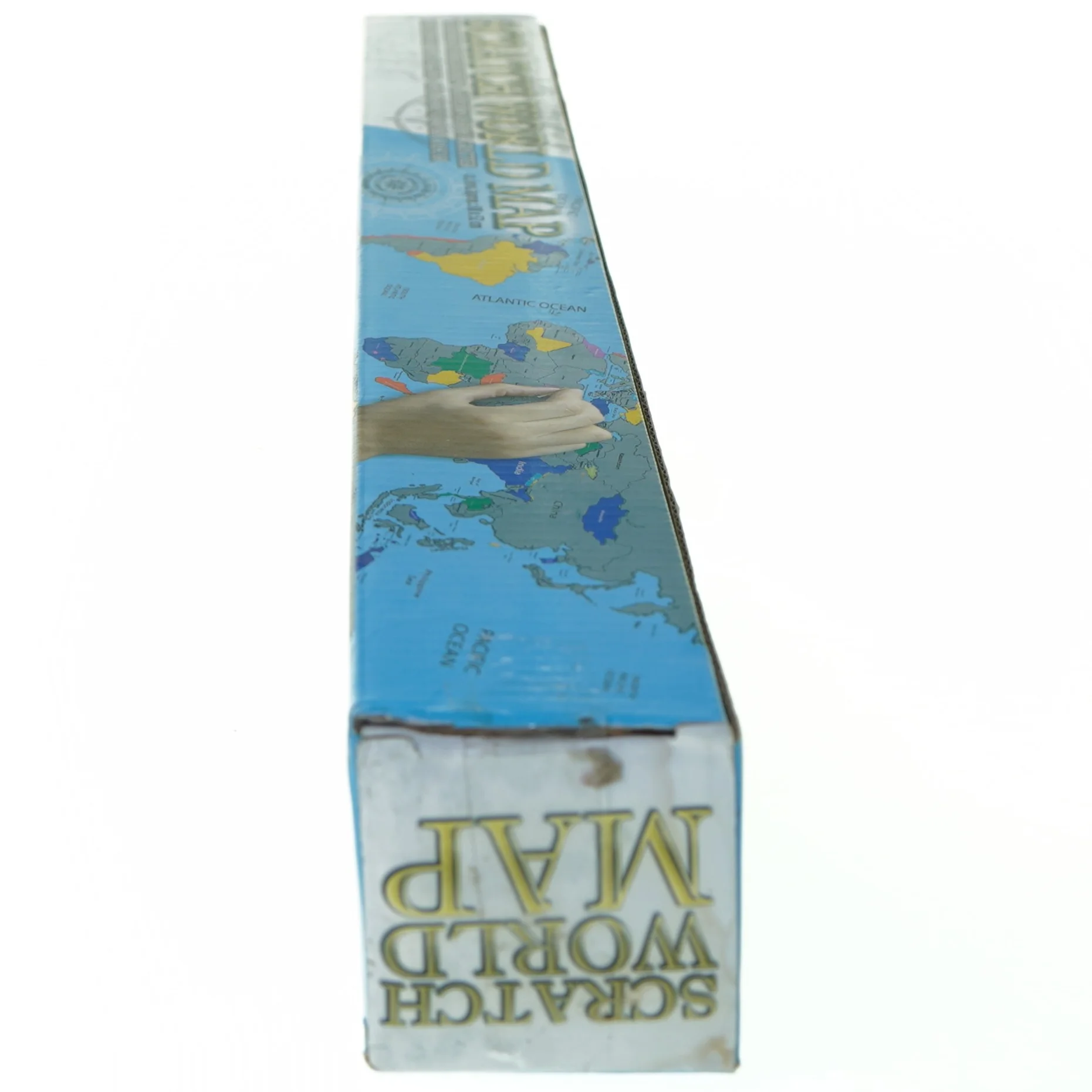 Scratch world map -SKRAB DE STEDER, DU HAR VÆRET! (str. 88 x 52 cm)