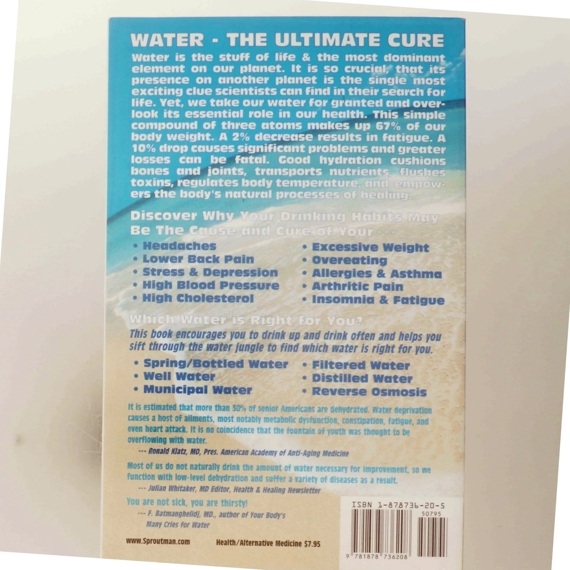 Water - The Ultimate Cure af Steve Meyerowitz (Bog)