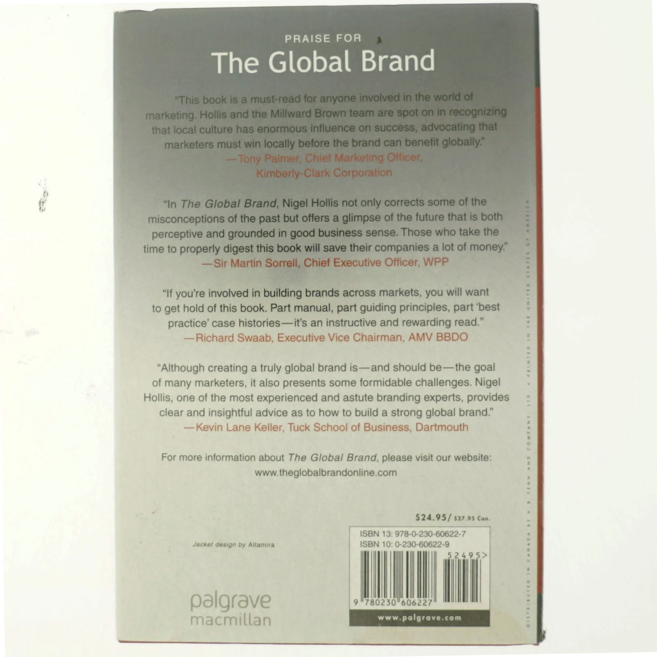 The global brand : how to create and develop lasting brand value in the world market (Bog)