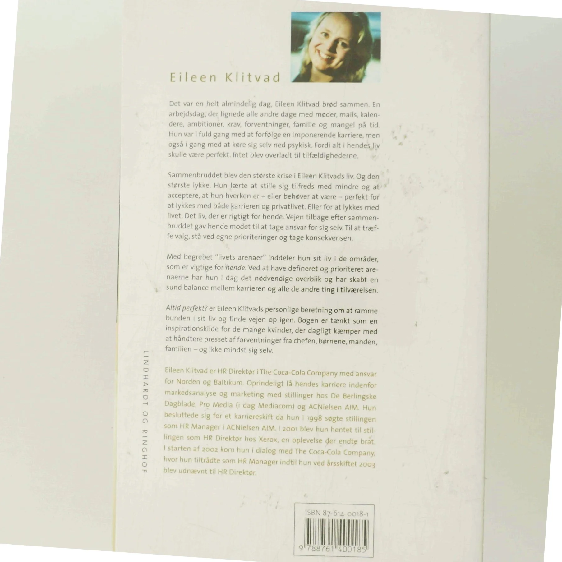 Altid perfekt? : få balance i et liv med karriere af Eileen Klitvad (Bog)