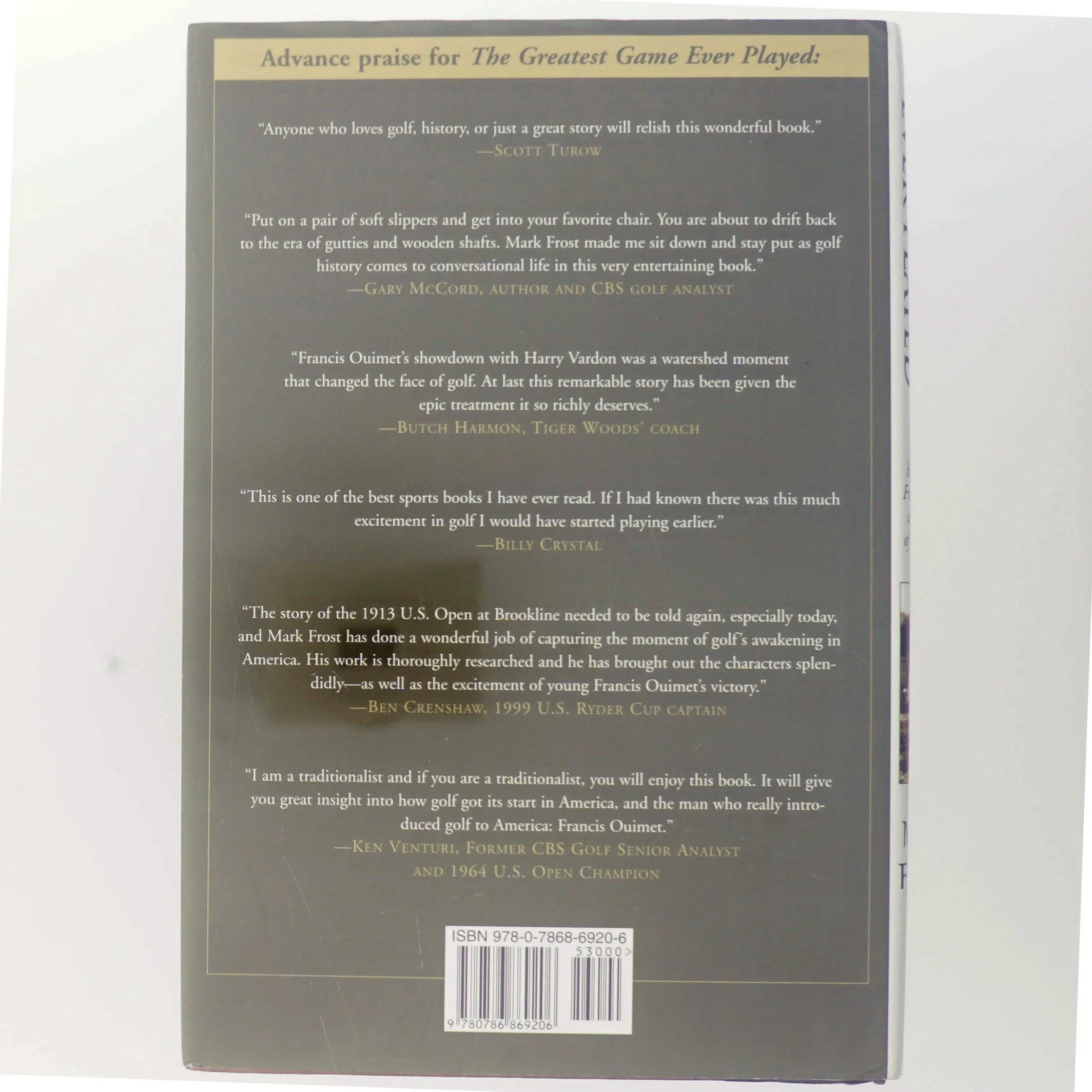 The Greatest Game Ever Played af Mark Frost (Bog)