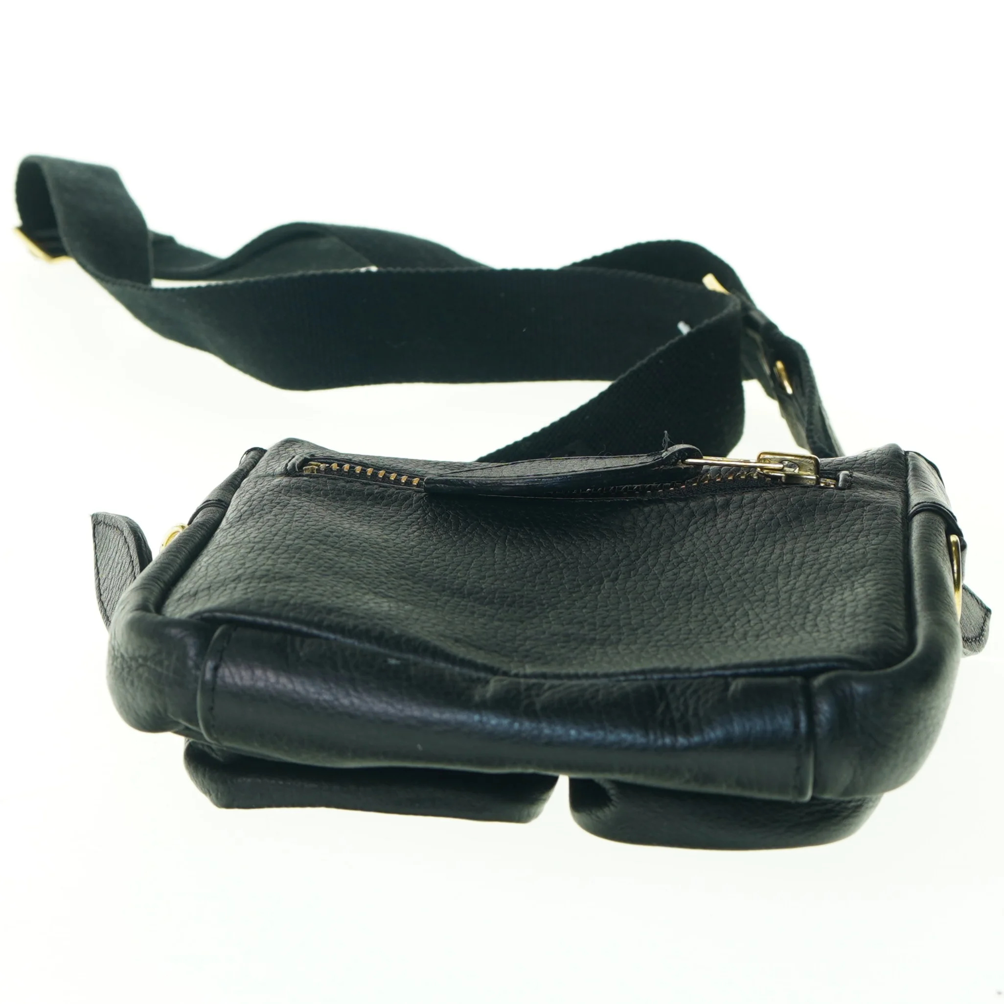 Læder Crossbody Taske fra Ykk (str. 17 x 18 cm)