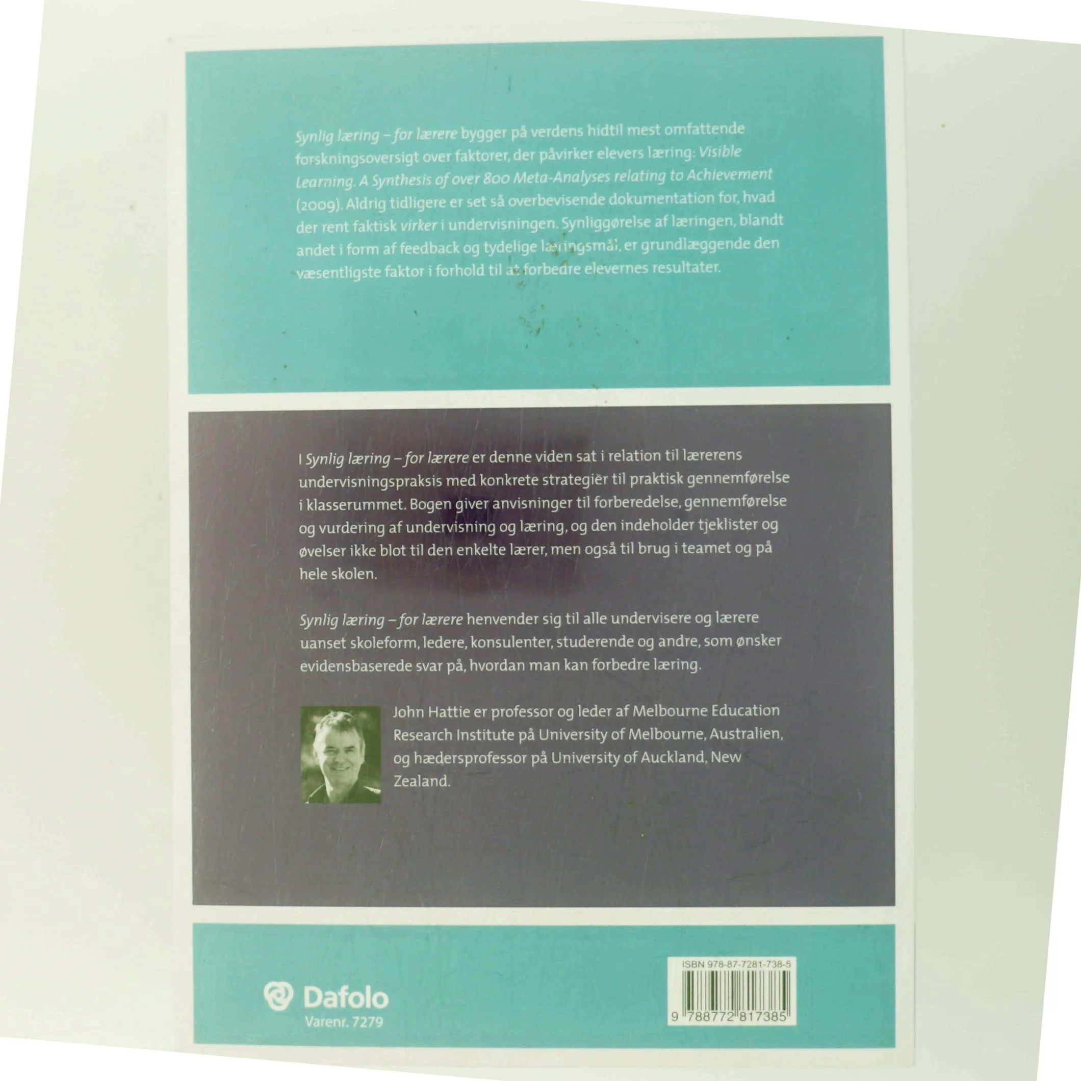 Synlig læring - for lærere af John Hattie (Bog)