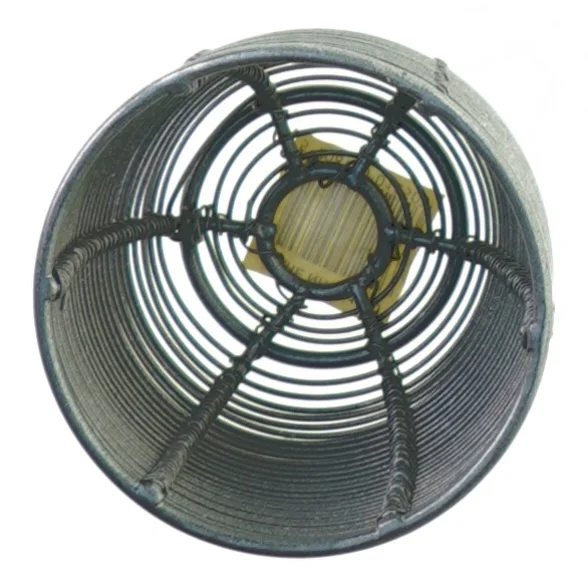 Metal flet Kurv i trådnet (str. 9 x 7 cm)