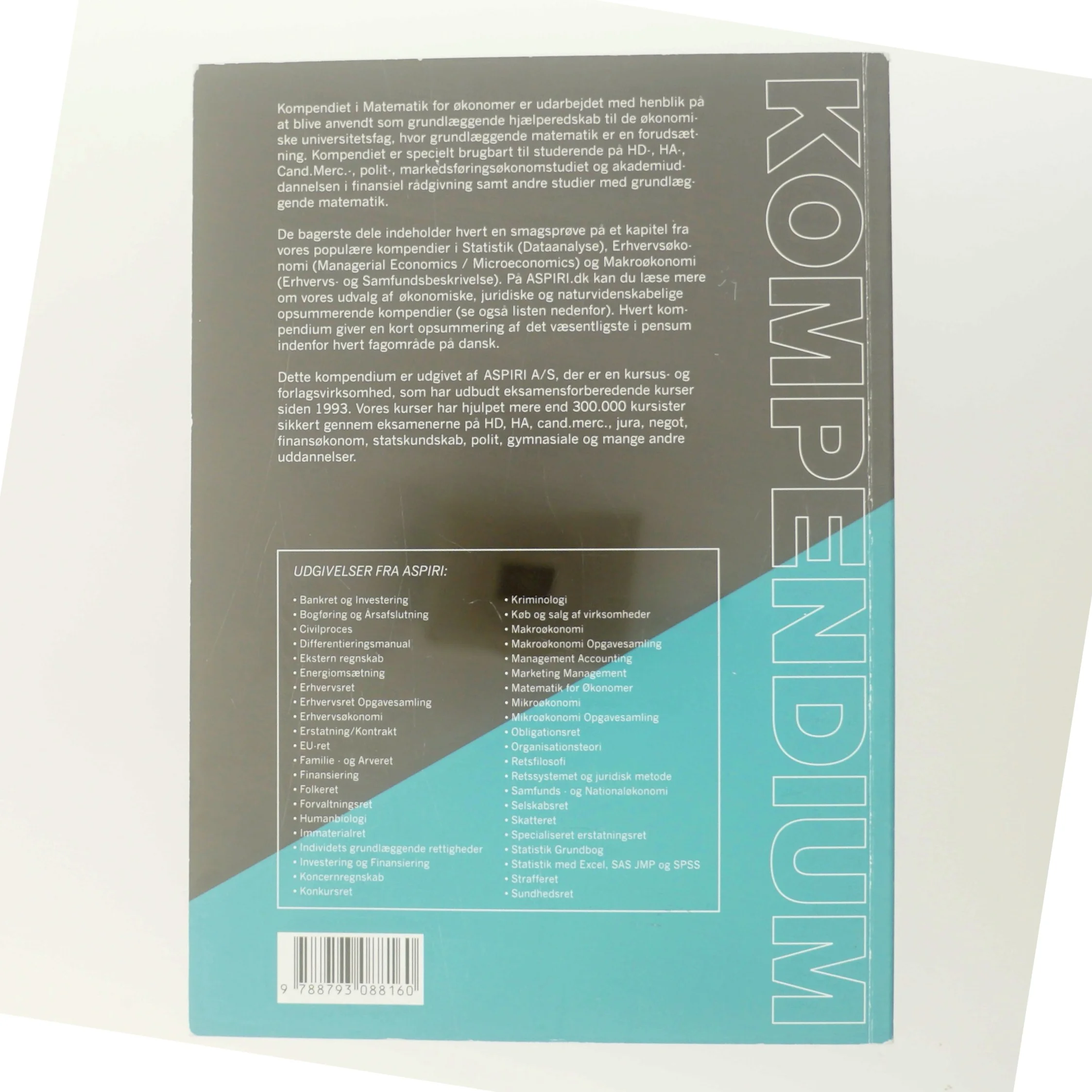 Kompendium i matematik for økonomer af Chresten Koed (Bog)