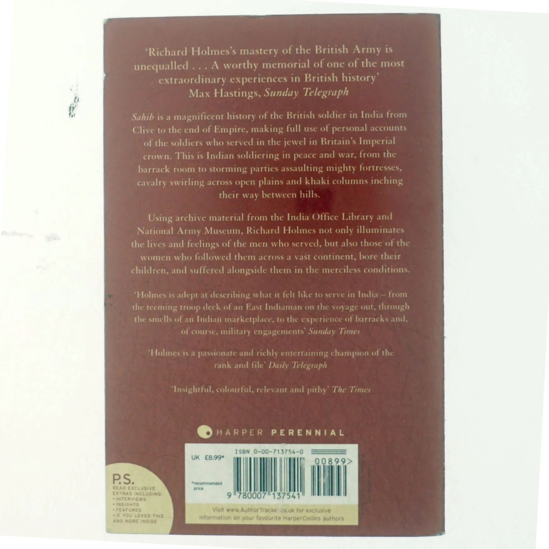 Sahib : the British soldier in India 1750-1914 (Bog)