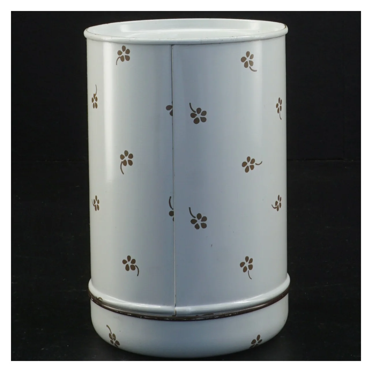 Vintage dåse med blomstermønster fra Södahl (str. 13 x 9 cm)