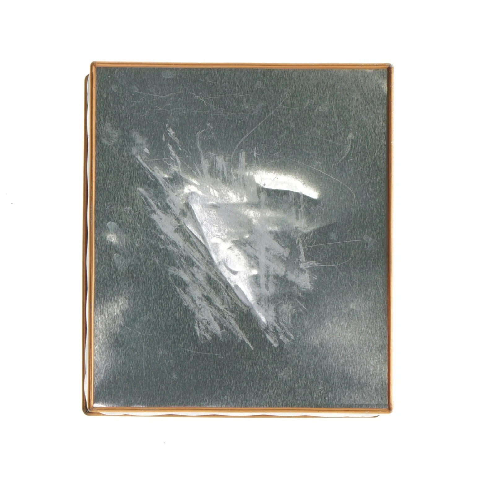 Æske i metal (str. 16 x 14 x 7 cm)