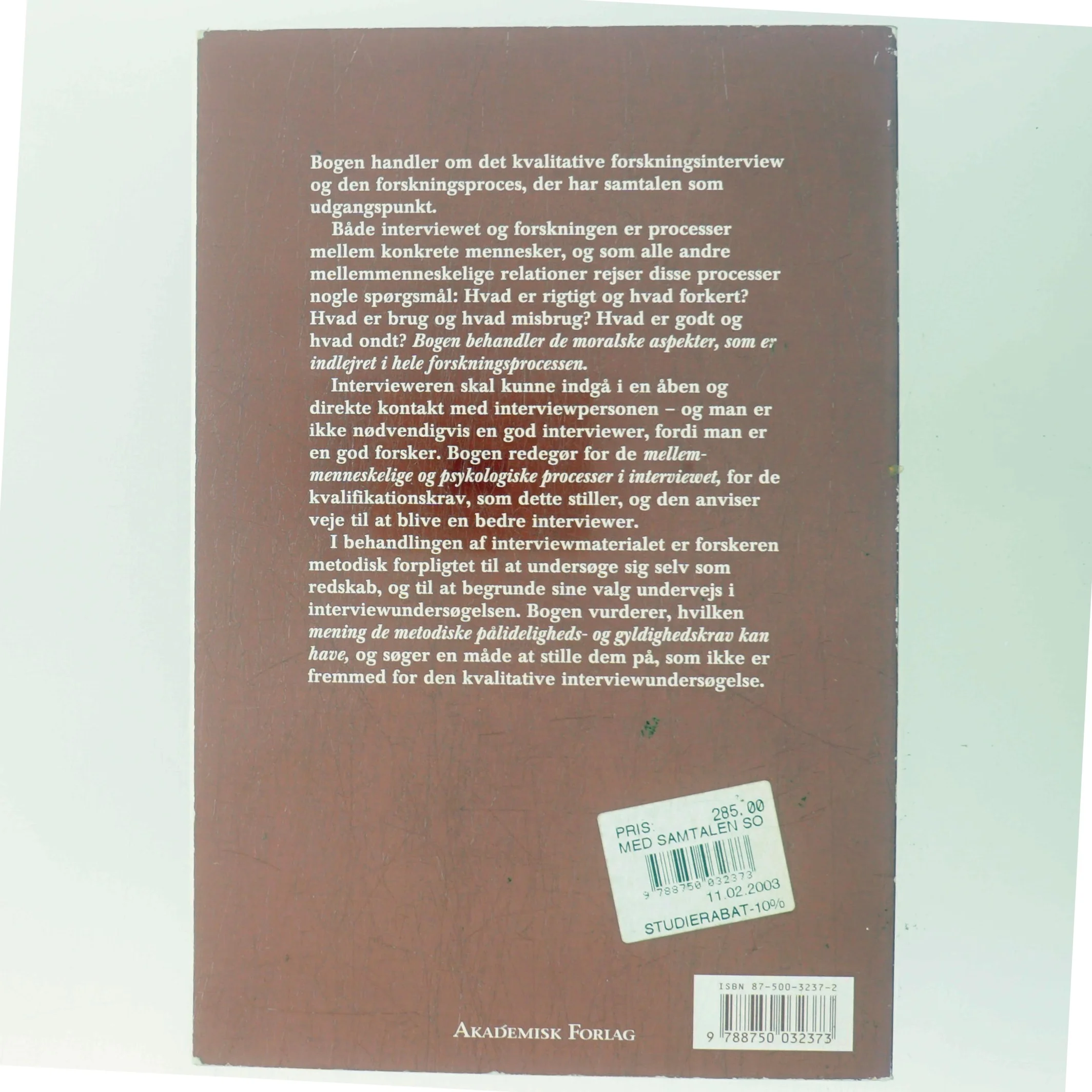 Med samtalen som udgangspunkt af Jette Fog (Bog)