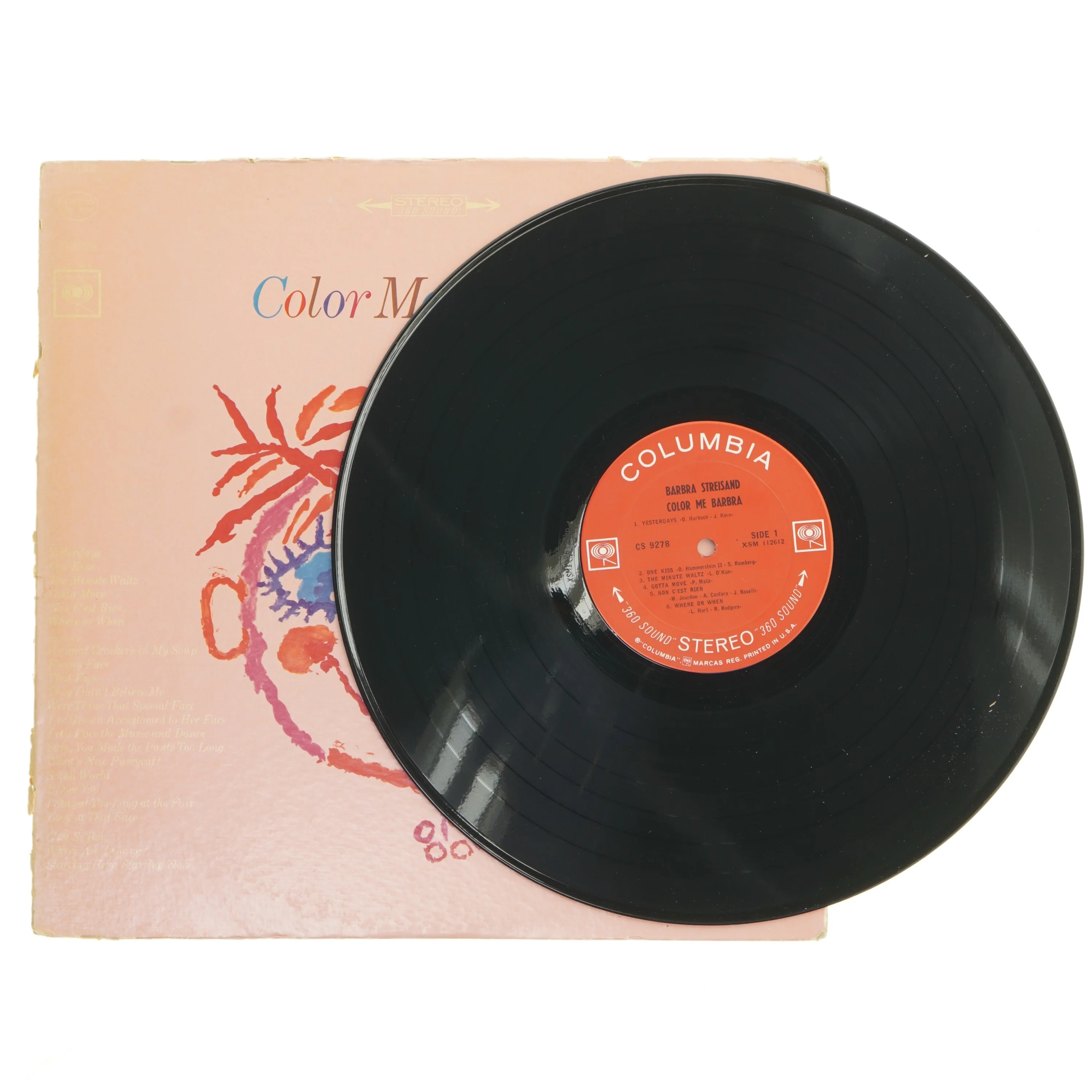 Vinylplade, color me Barbra af Barbra Streisand Stereo