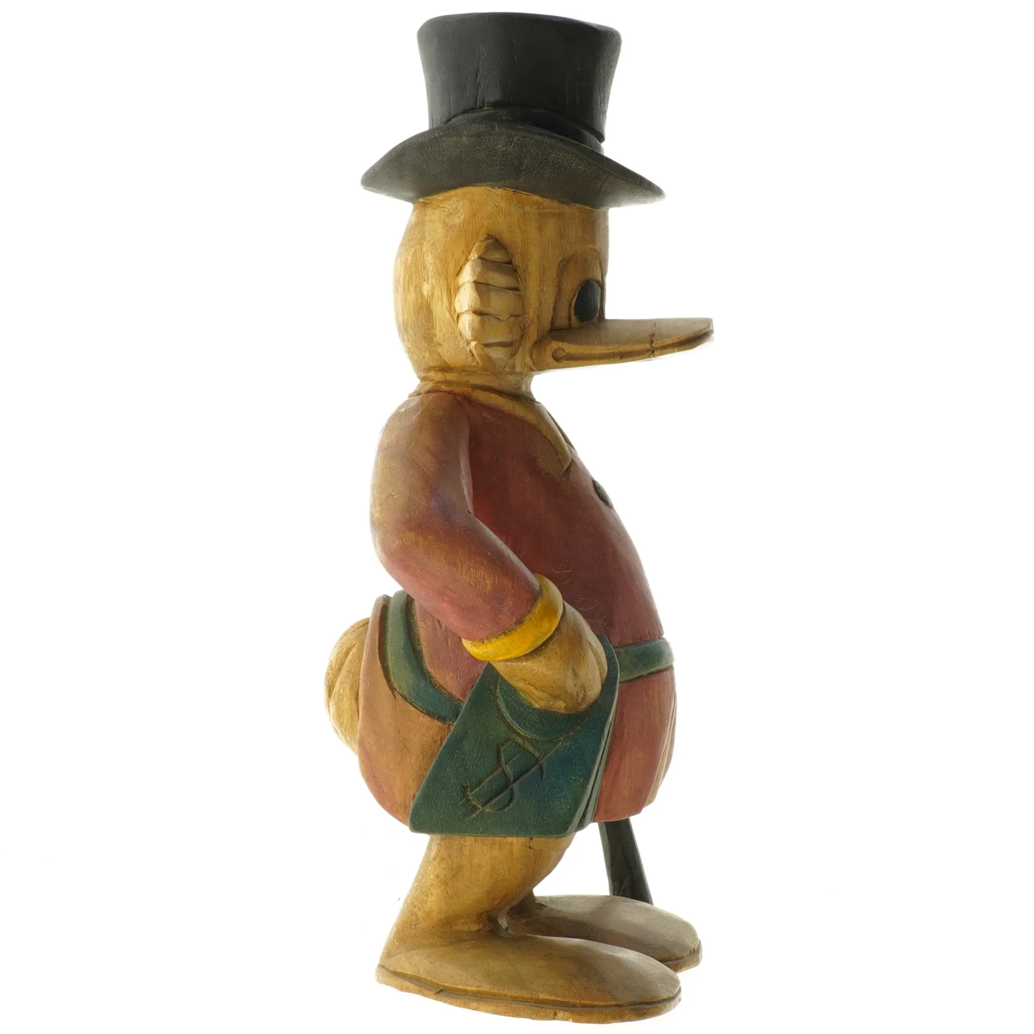 Træt statue af Joakim von And (str. 32x19 cm)