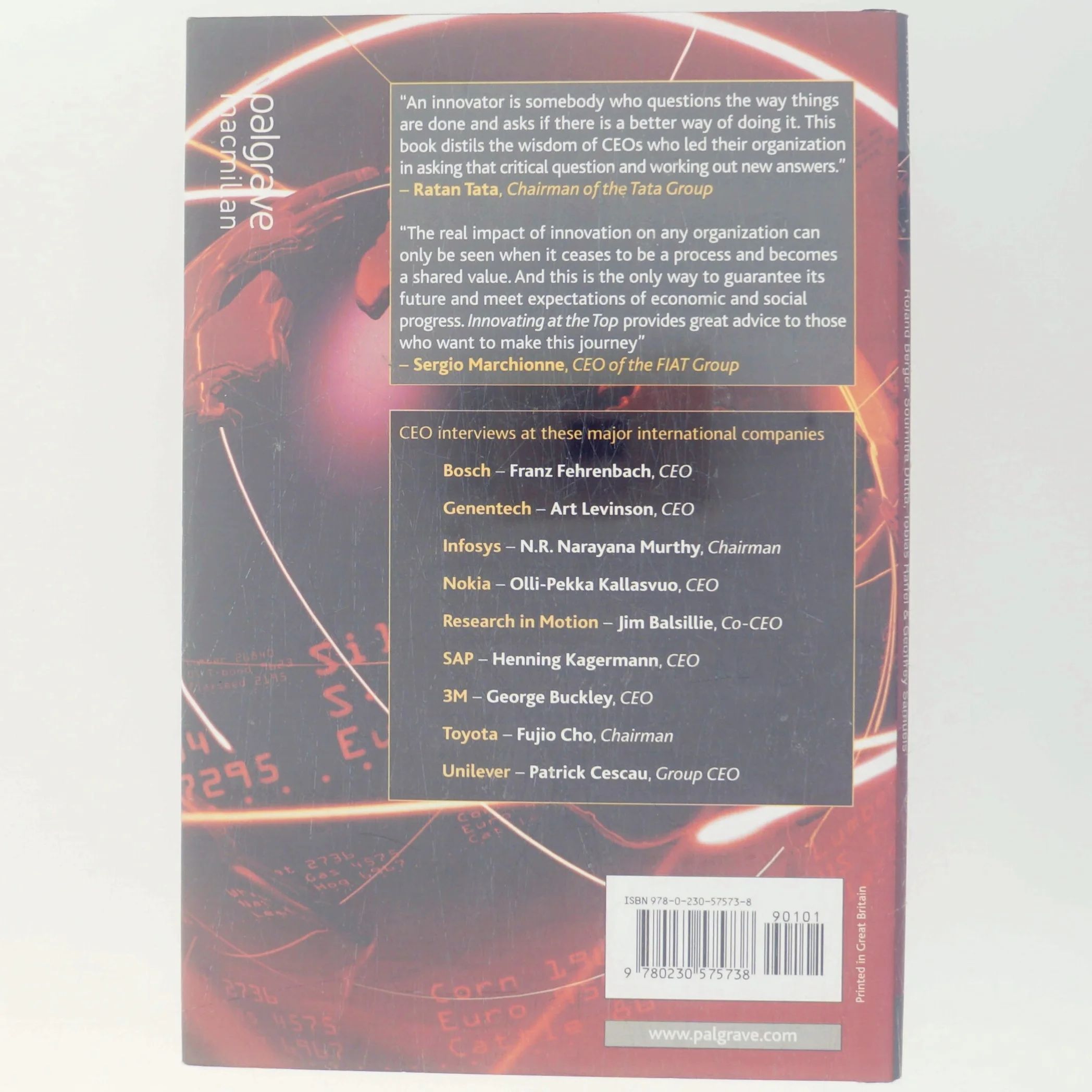 Innovating at the Top : How Global CEOs Drive Innovation for Growth and Profit af Roland Berger (Bog)