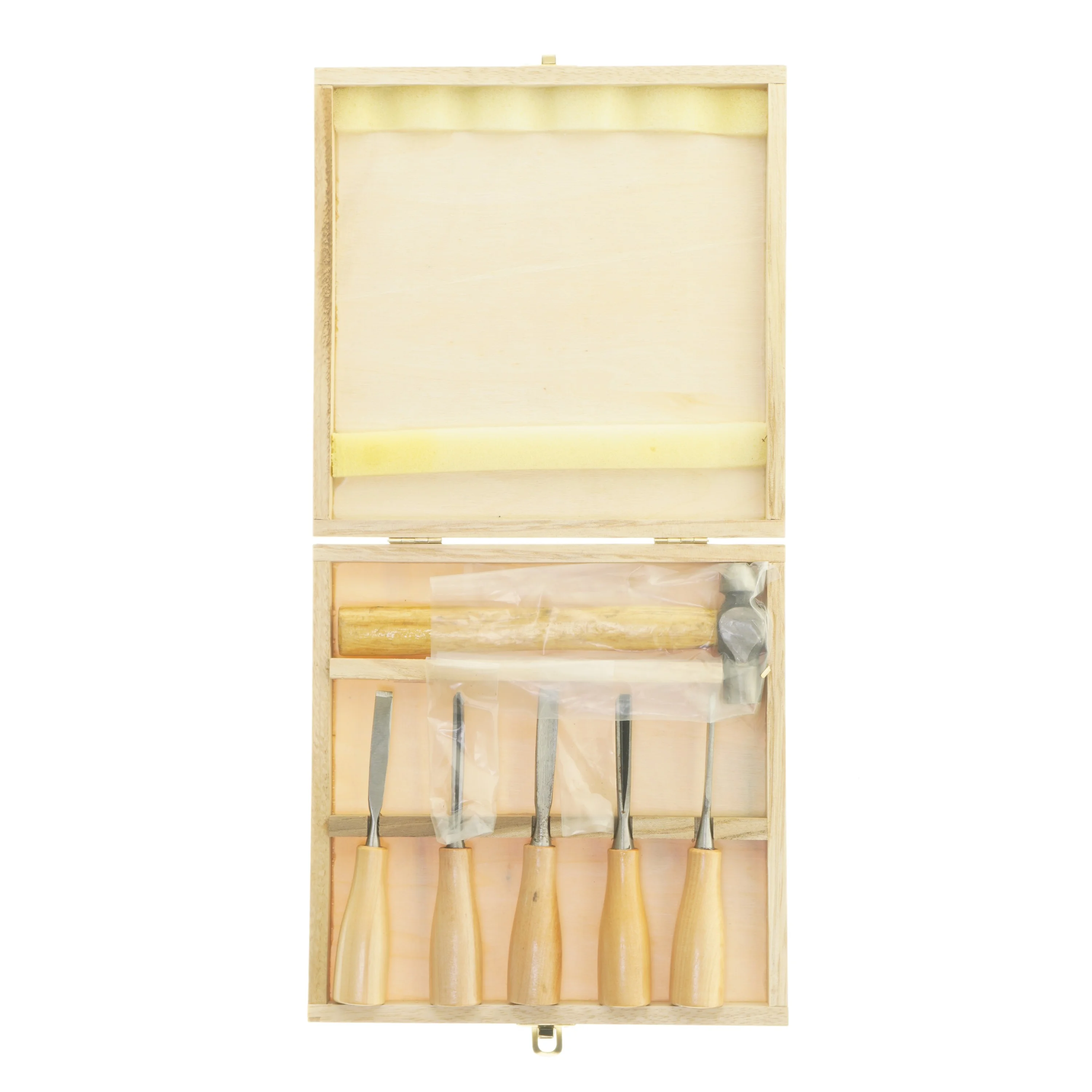 Sæt med hammer og stemmejern (str. 3x22x22 cm)