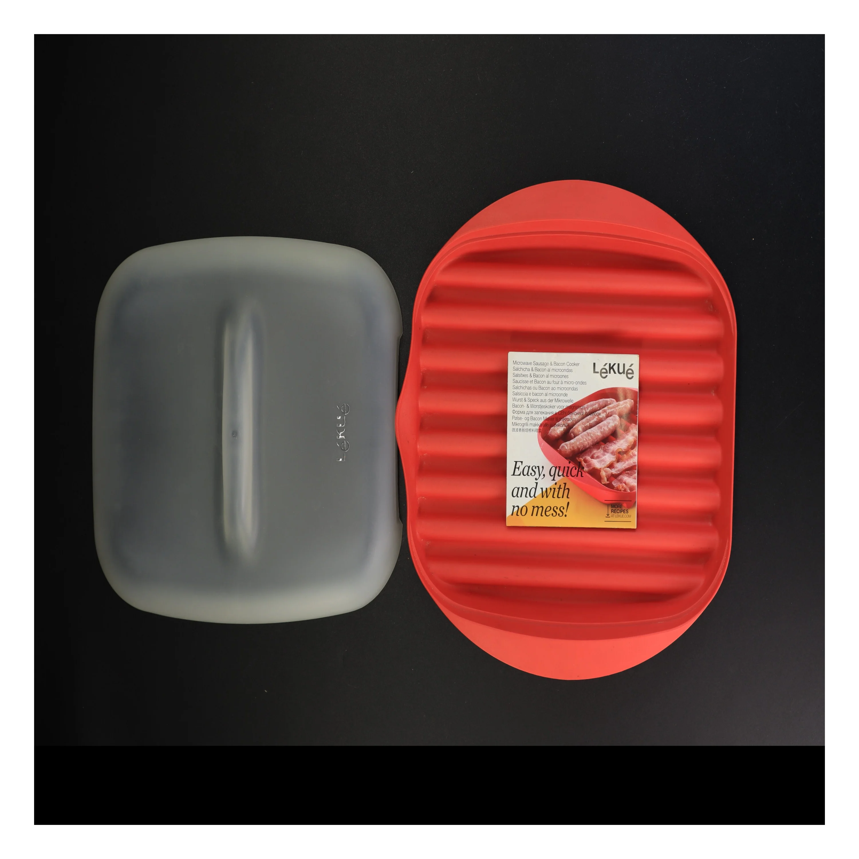 Lékué sprød stegnings beholder til mikrobølgeovn fra Lékué (str. 24 x 29 cm)