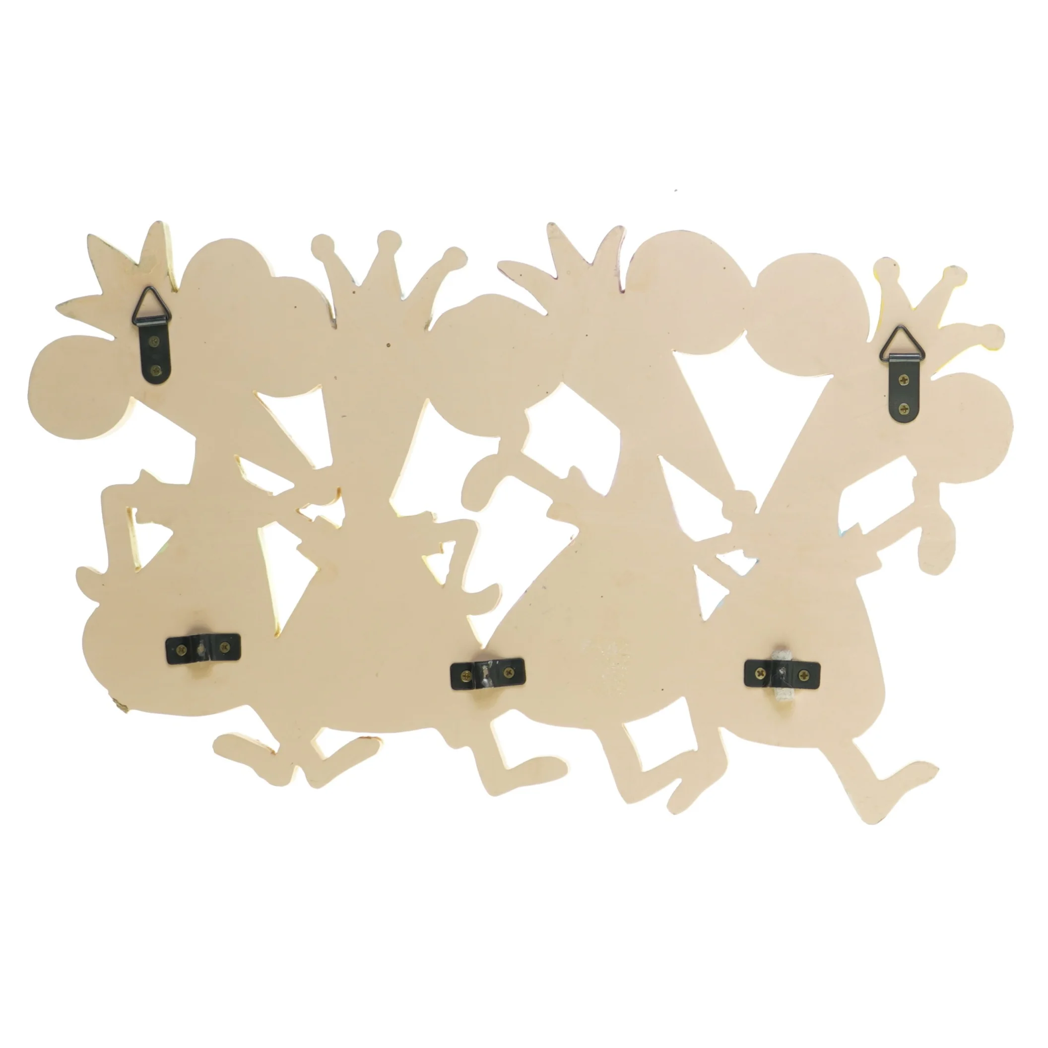 Dansende Mus med Kroner - Væg dekoration med Ophæng (str. 37 x 22 cm)