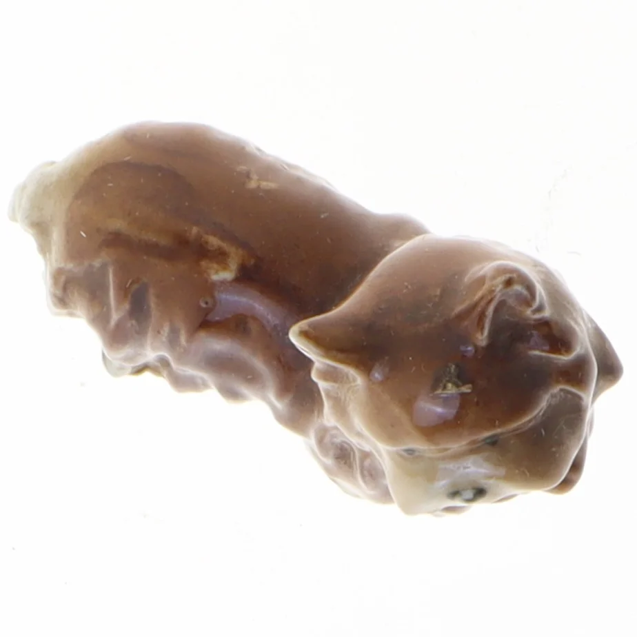 Keramik Yorkshire Terrier hundefigur (str. 6 cm)