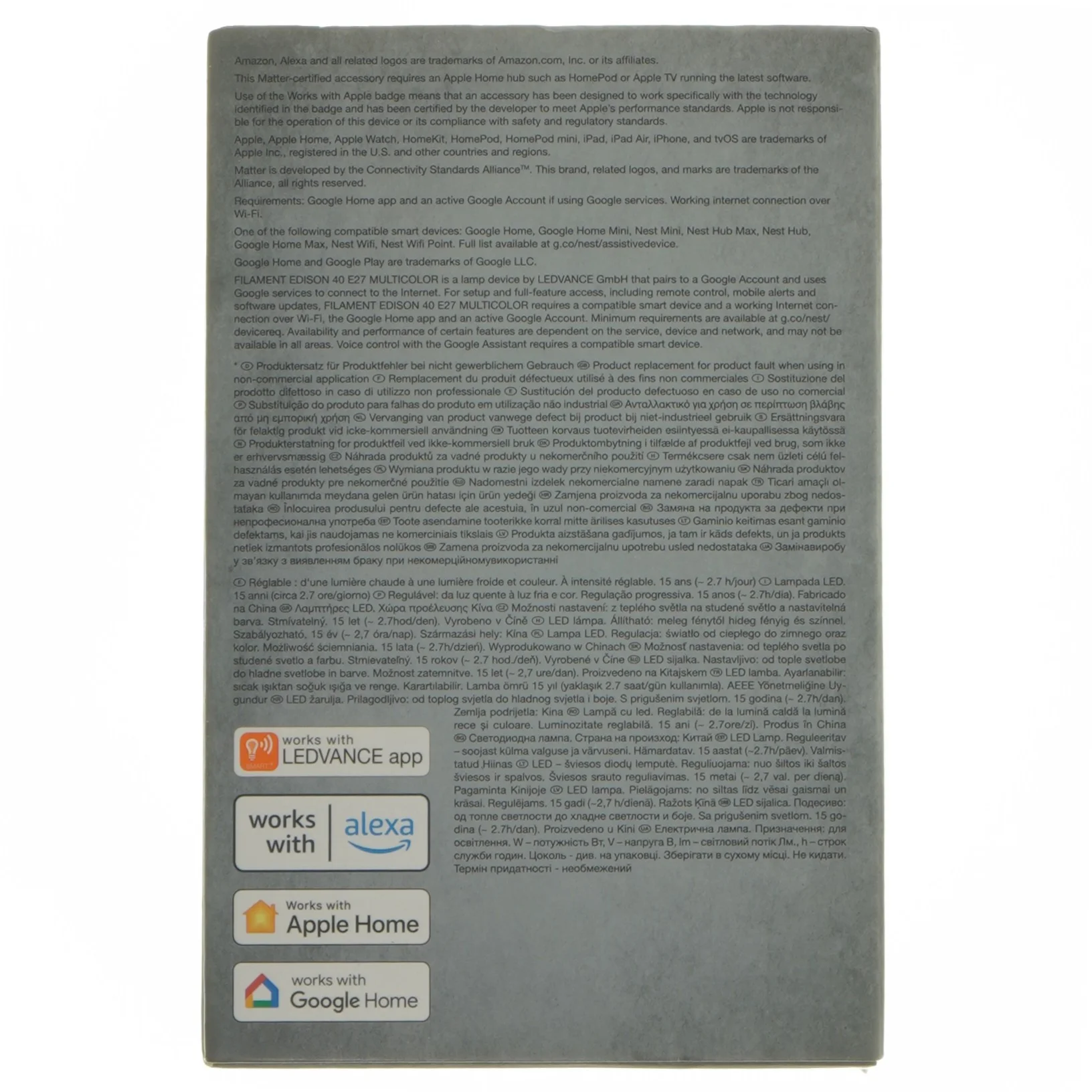 LEDVANCE Smart+ LED-pære E27 Multicolor fra Ledvance (str. ø 6,4, 14 cm)