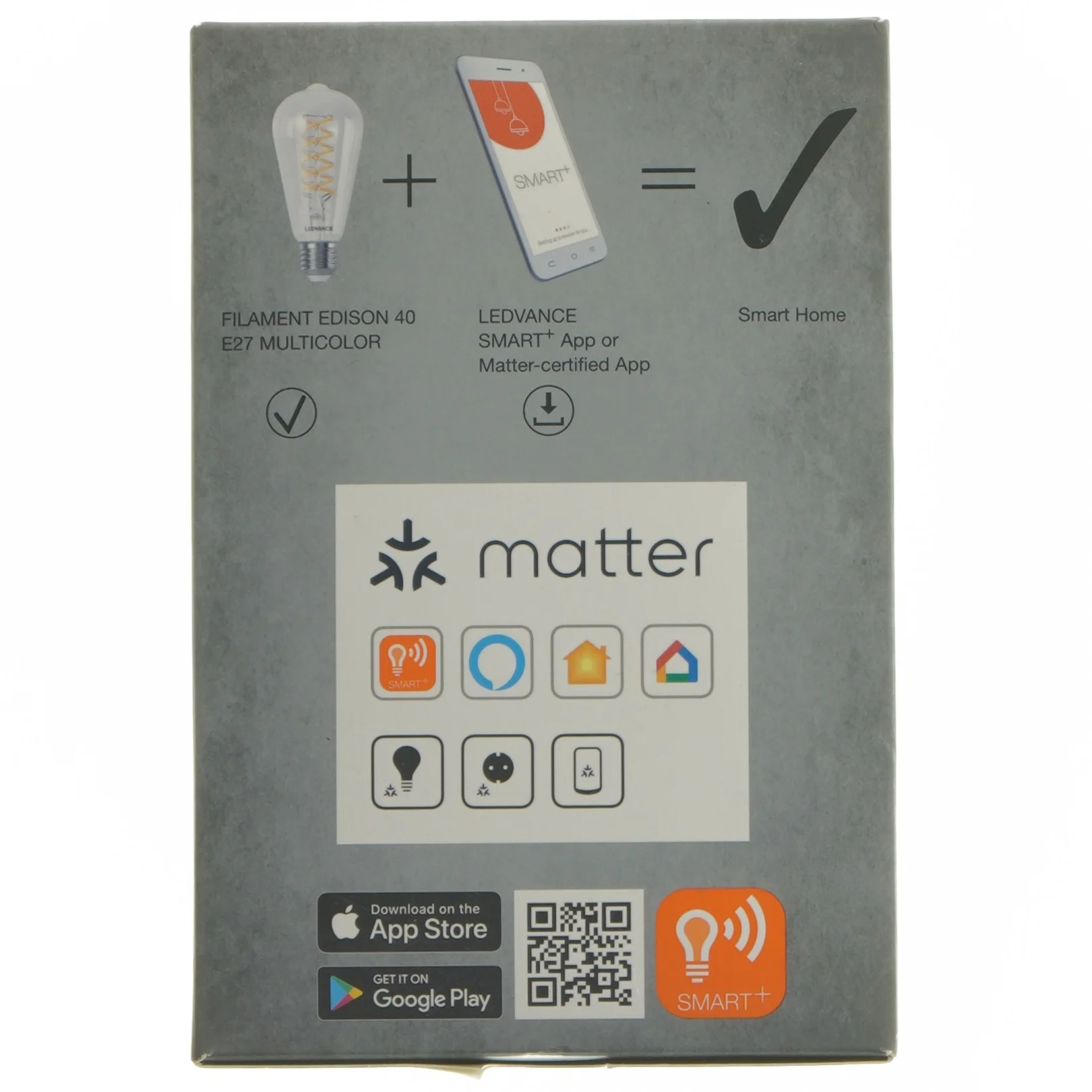 LEDVANCE Smart+ LED-pære E27 Multicolor fra Ledvance (str. ø 6,4, 14 cm)