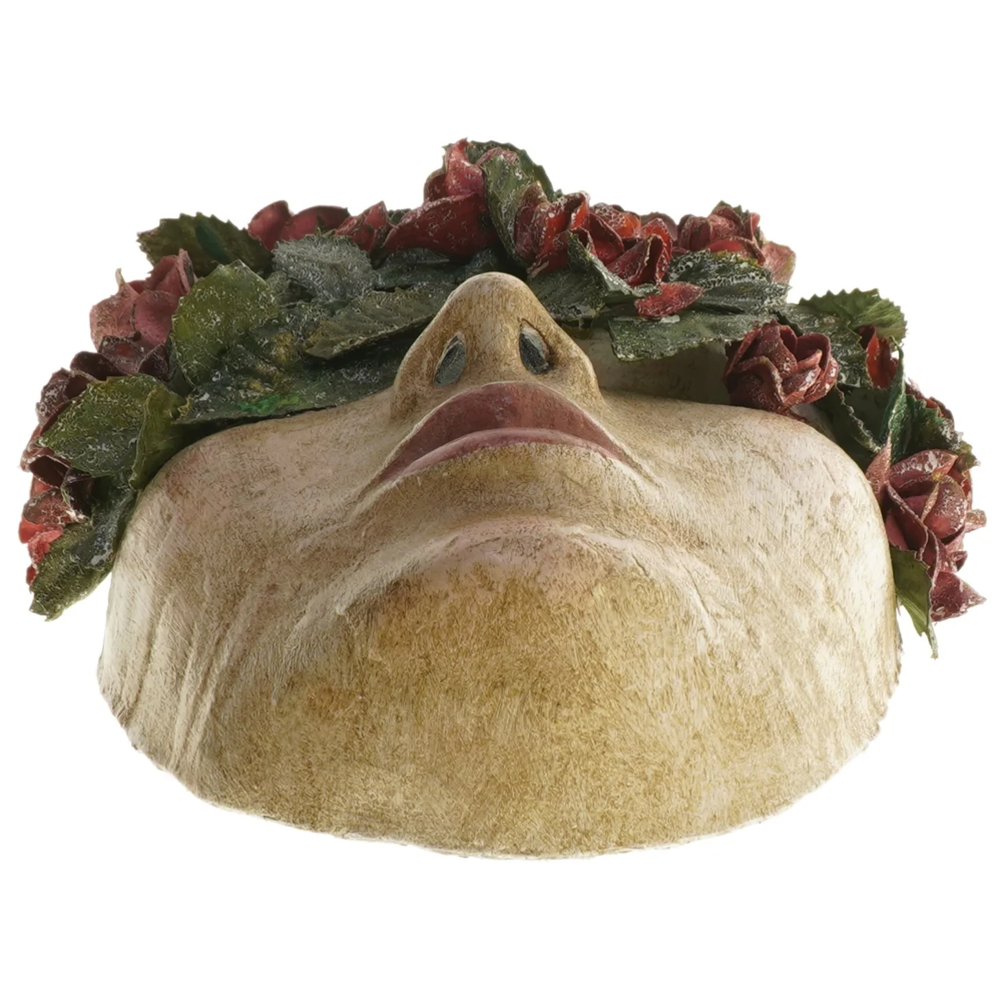 Vægdekoration Ansigt med roser (str. 21,5 cm)