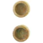 2 stk. Alabast Onyx Marmor Skåle Fyrfadslys holdere (str. 6 x 2 cm)