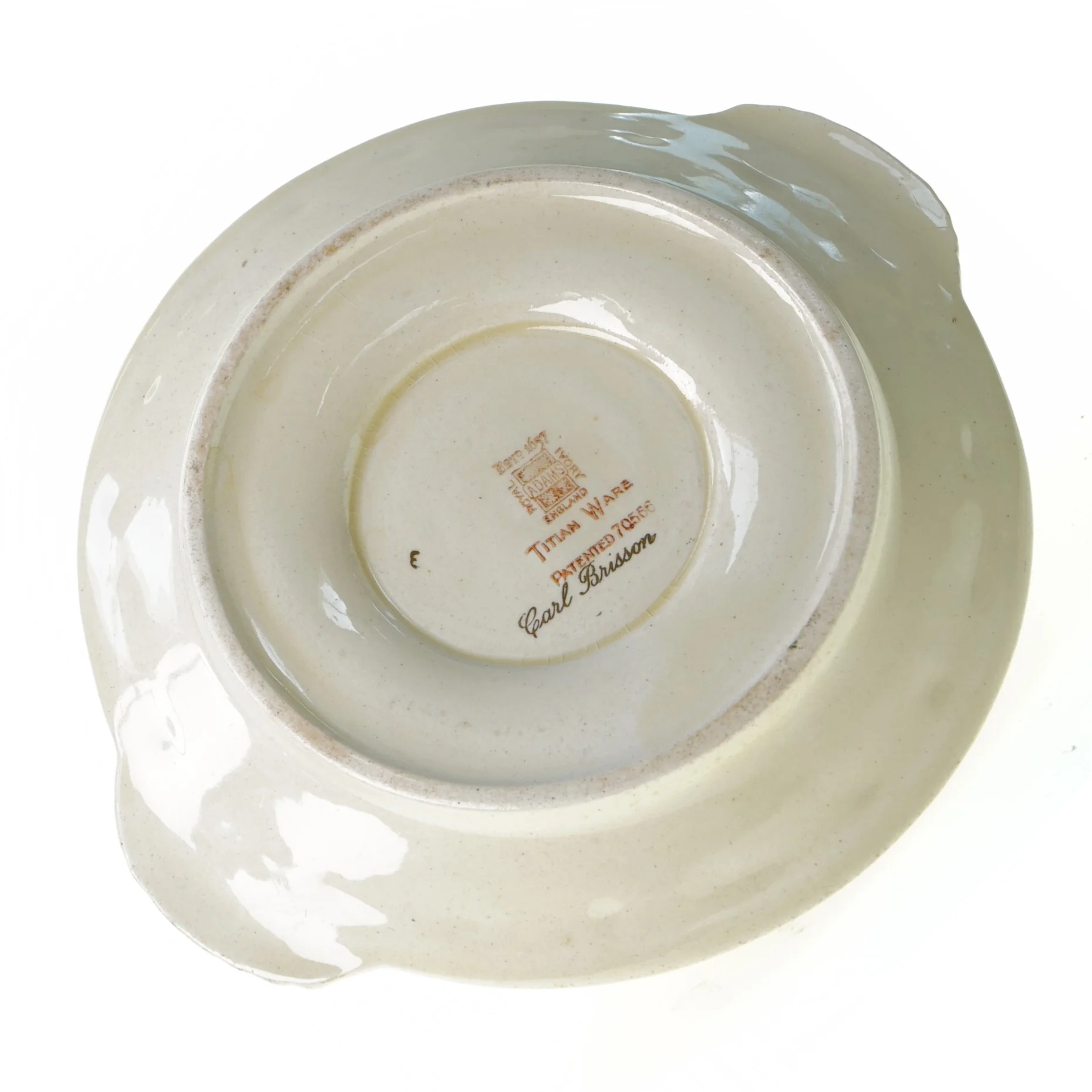 Sovseskål fra Titian ware (str. 17 x 8 cm)