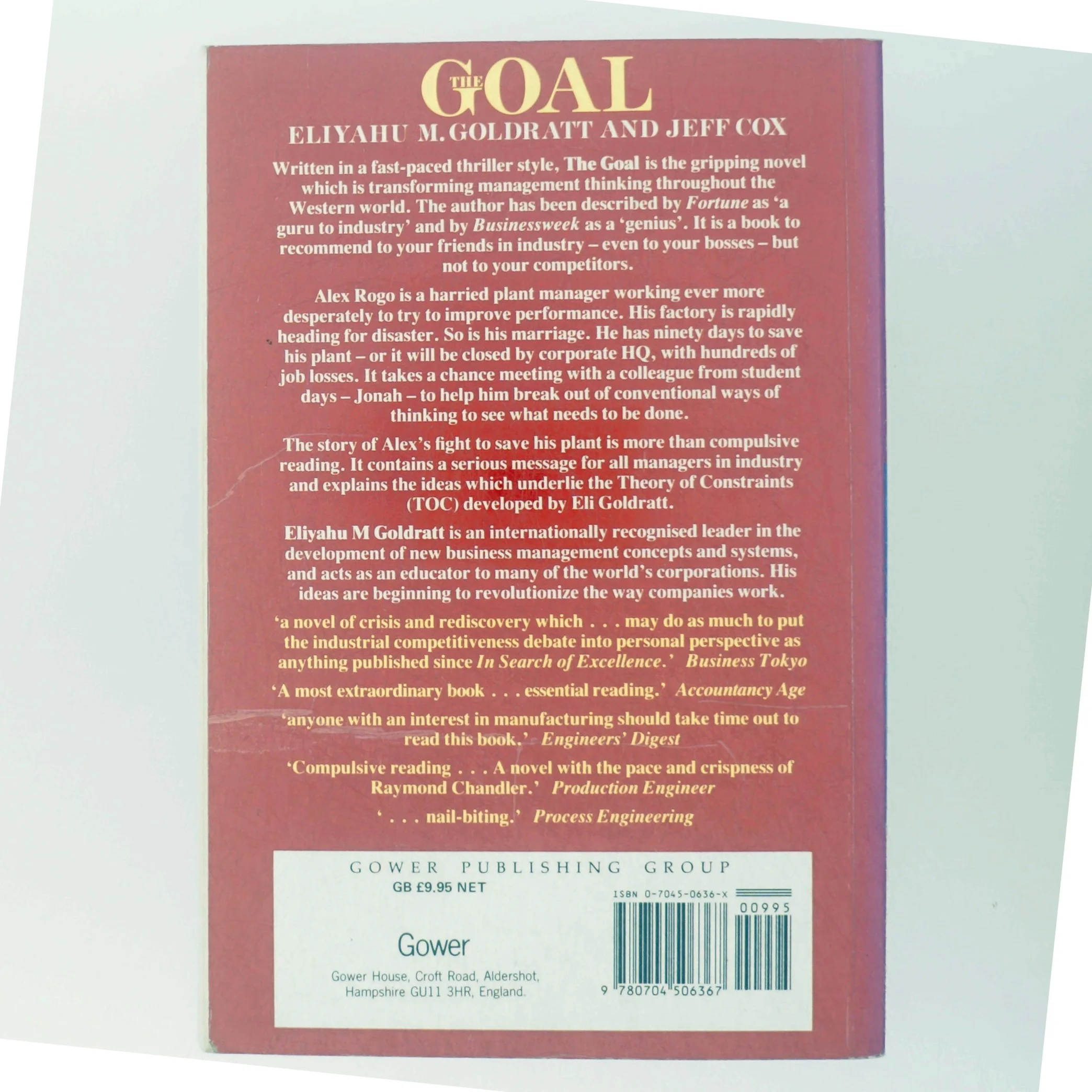 The Goal af Eliyahu M. Goldratt, Jeff Cox (Bog)