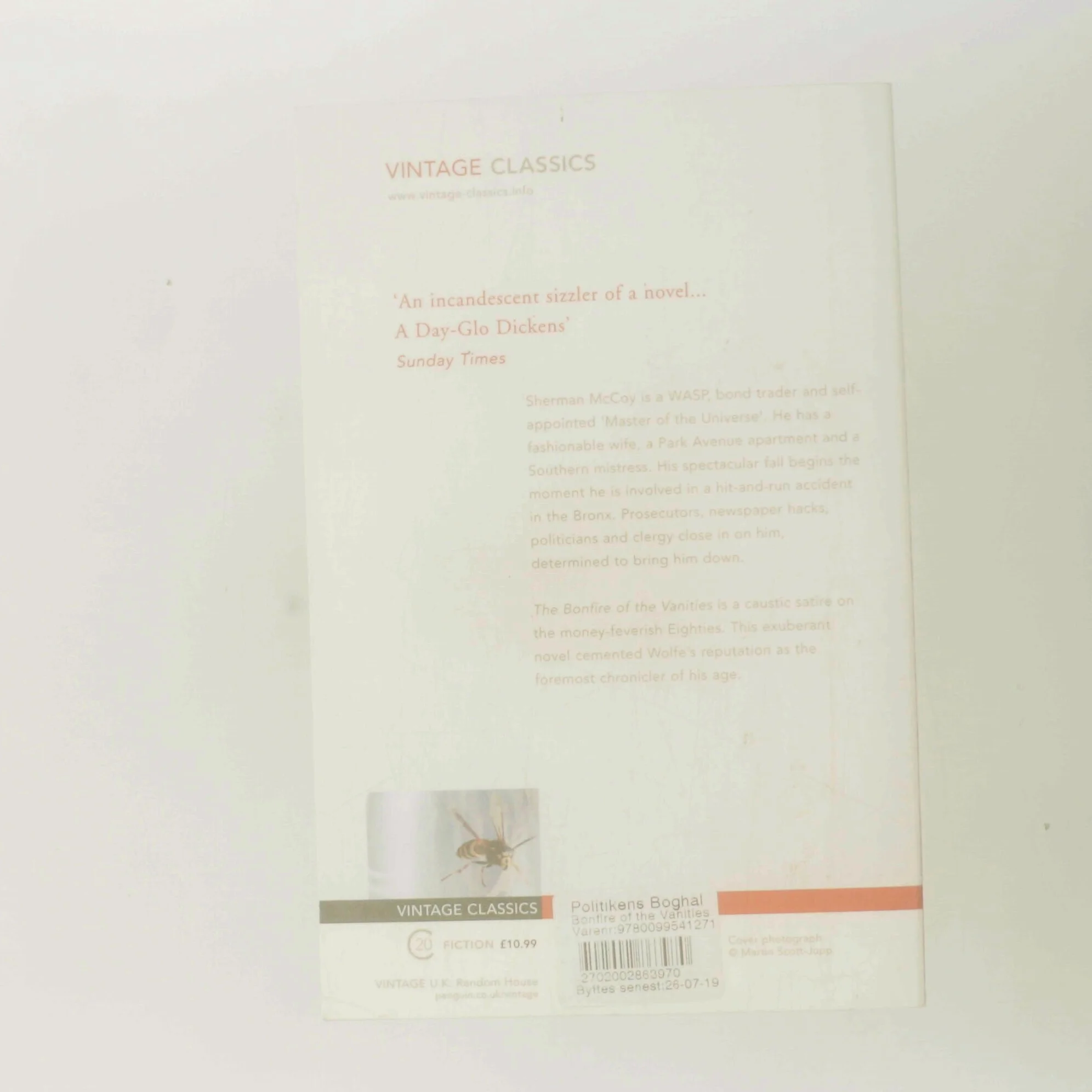 The Bonfire of the Vanities af Tom Wolfe (Bog)