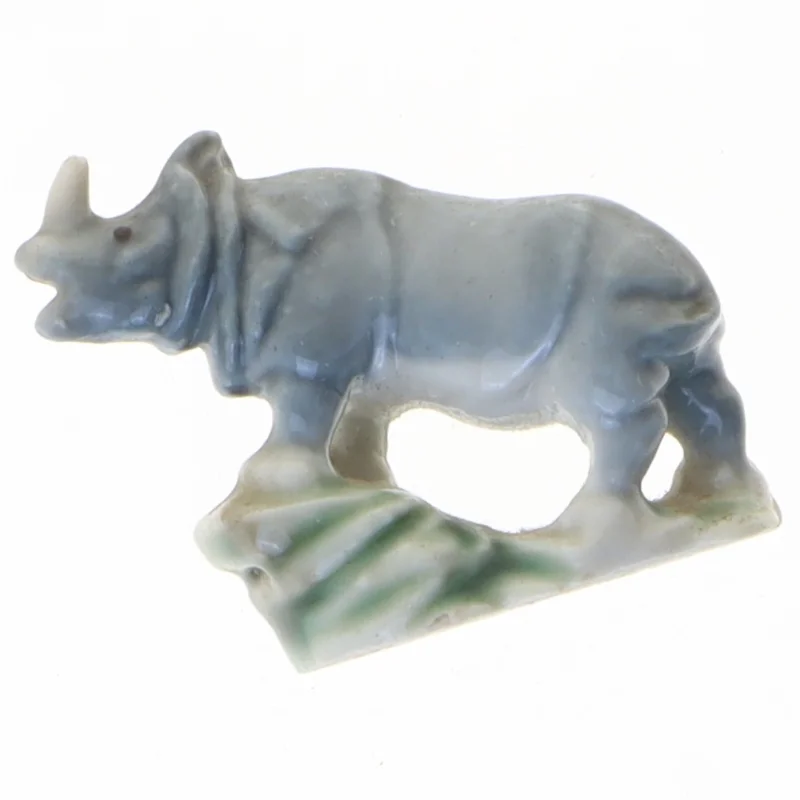 Porcelænsfigur, næsehorn fra Wade (str. 5 cm)