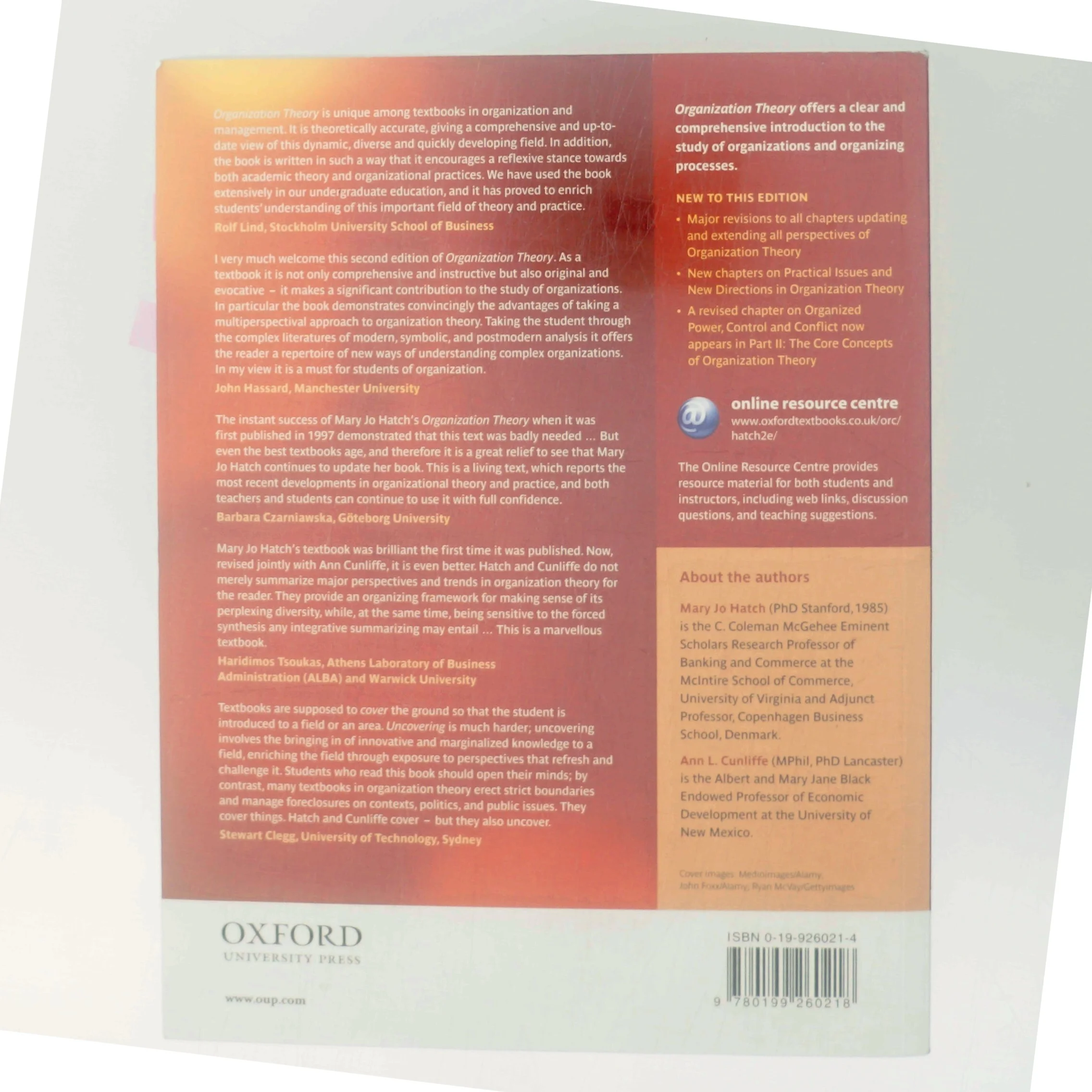 Organization Theory : Modern, Symbolic, and Postmodern Perspectives by Mary Jo Hatch af Mary Jo Hatch (Bog)