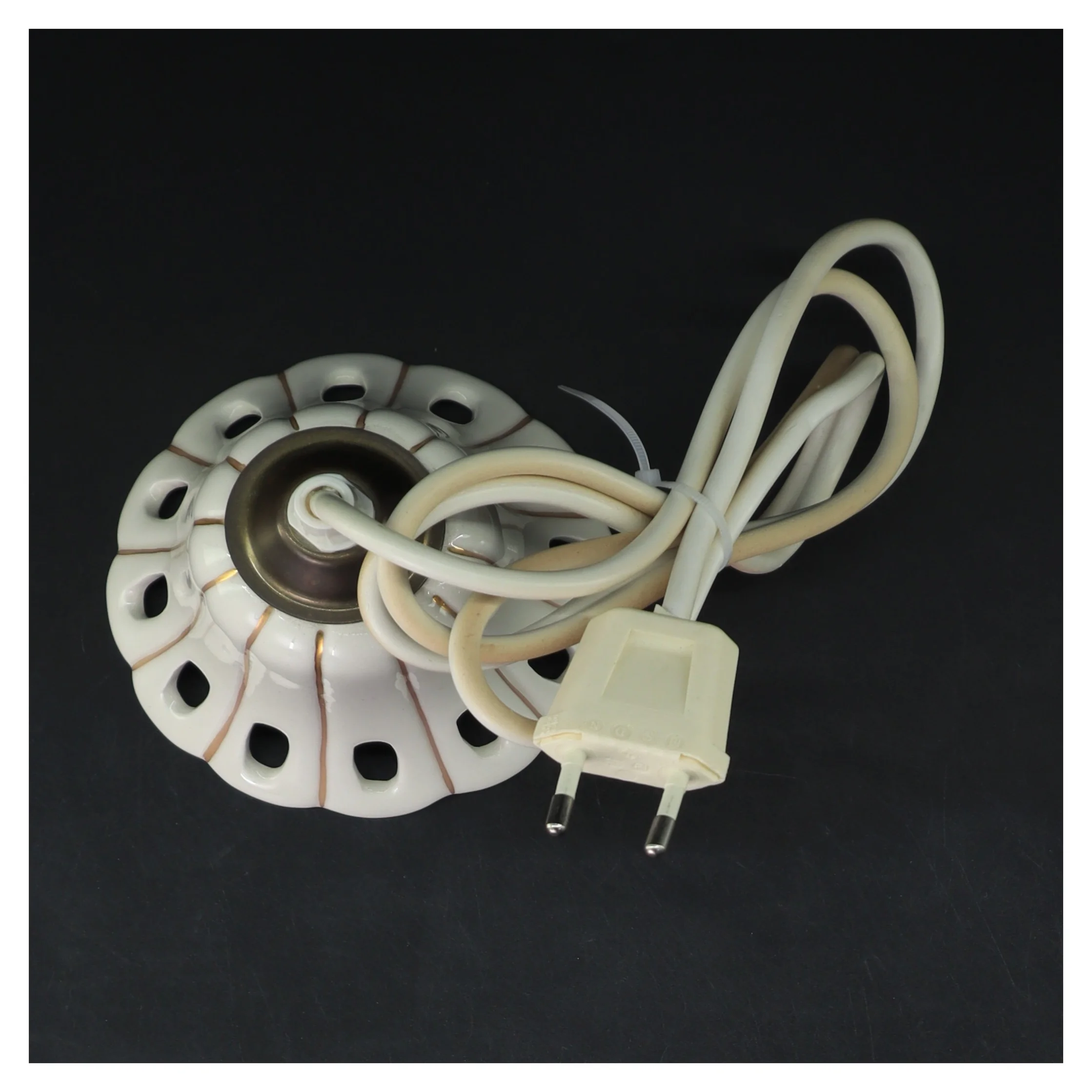 Hængelampe i keramisk design (str. Ø 10,5 cm)