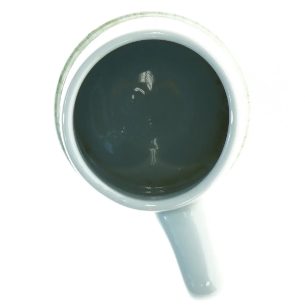 Vintage Porcelænskrus vase med Håndmalet blomstermotiv (str. 14 x, 10 cm)