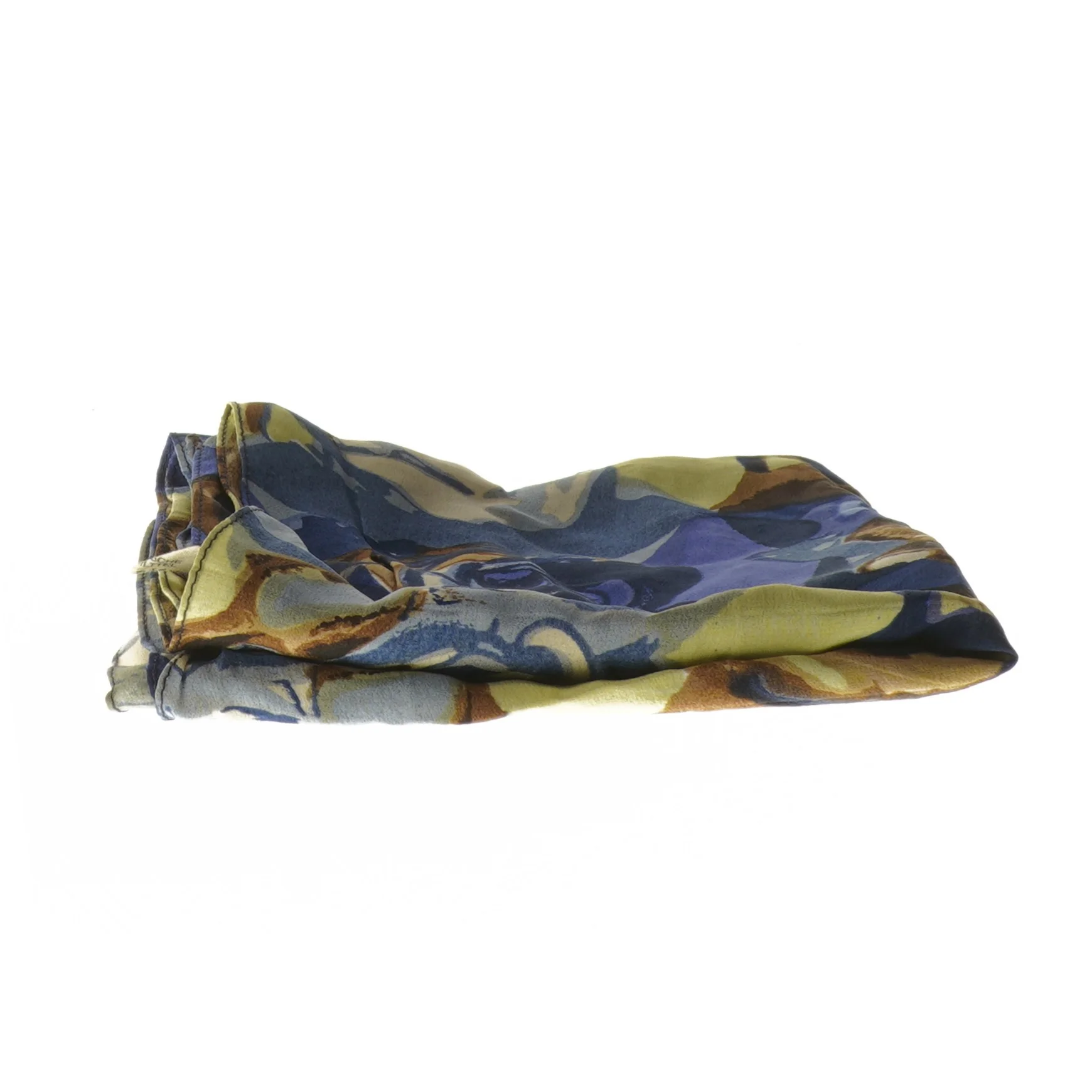 Silketørklæde med blomstermønster (str. 148x33 cm)