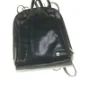 Sort Belsac læder rygsæk/skuldertaske (str. 27 x 28 x 10 cm)
