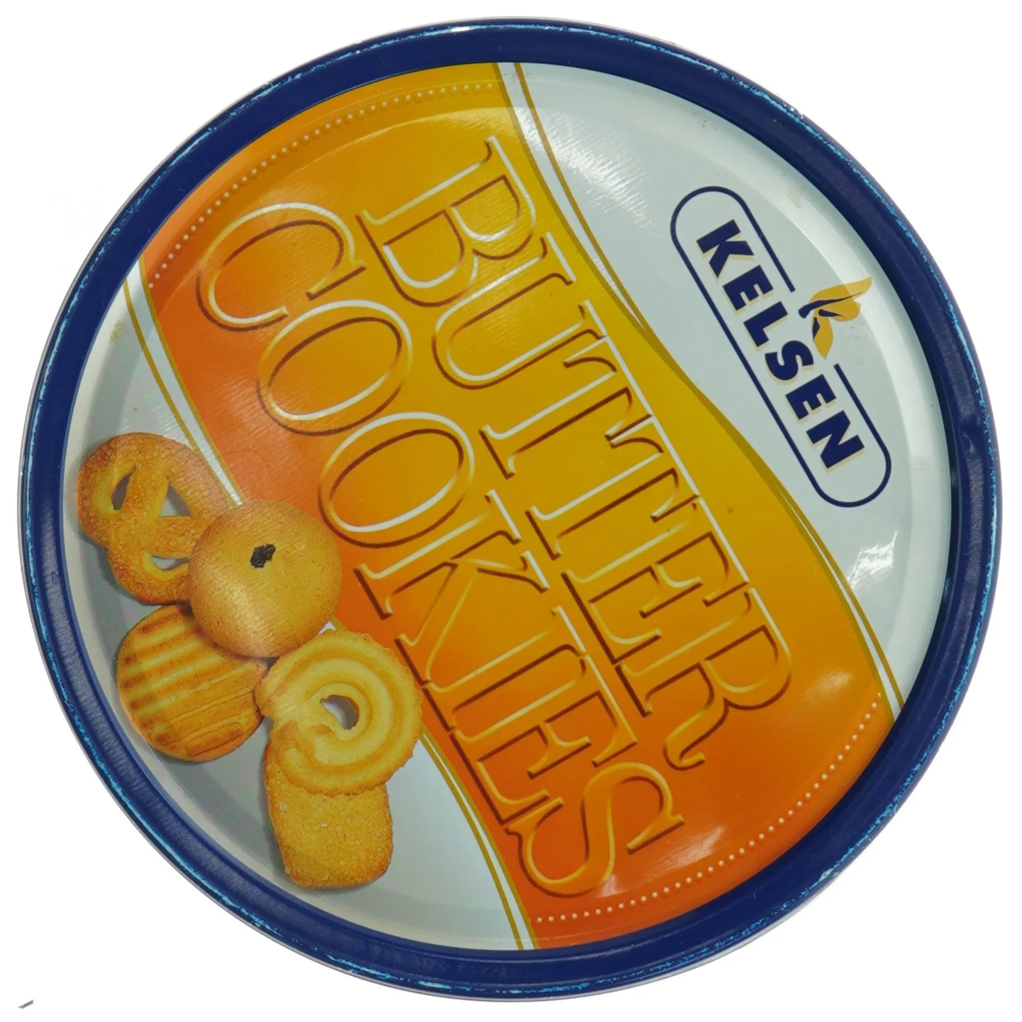 Vintage Kelsen Butter Cookies Småkagedåse (str. Diameter, 19 cm h 7 cm)