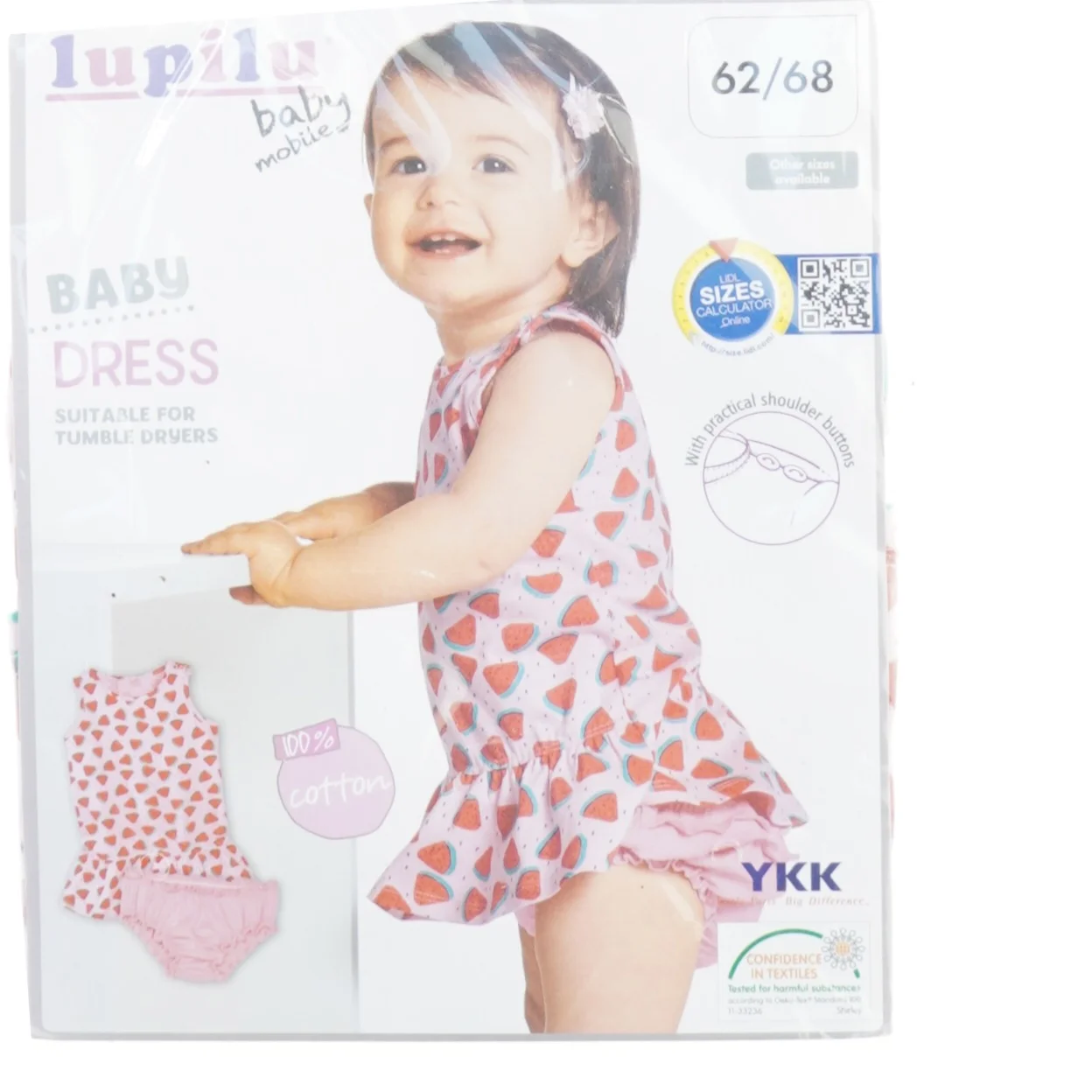 tang kompromis Synslinie UBRUGT I ORIGINAL EMBALLAGE Baby sæt kjole og bukser fra Lupilu (str. 62-68)  | Orderly.shop
