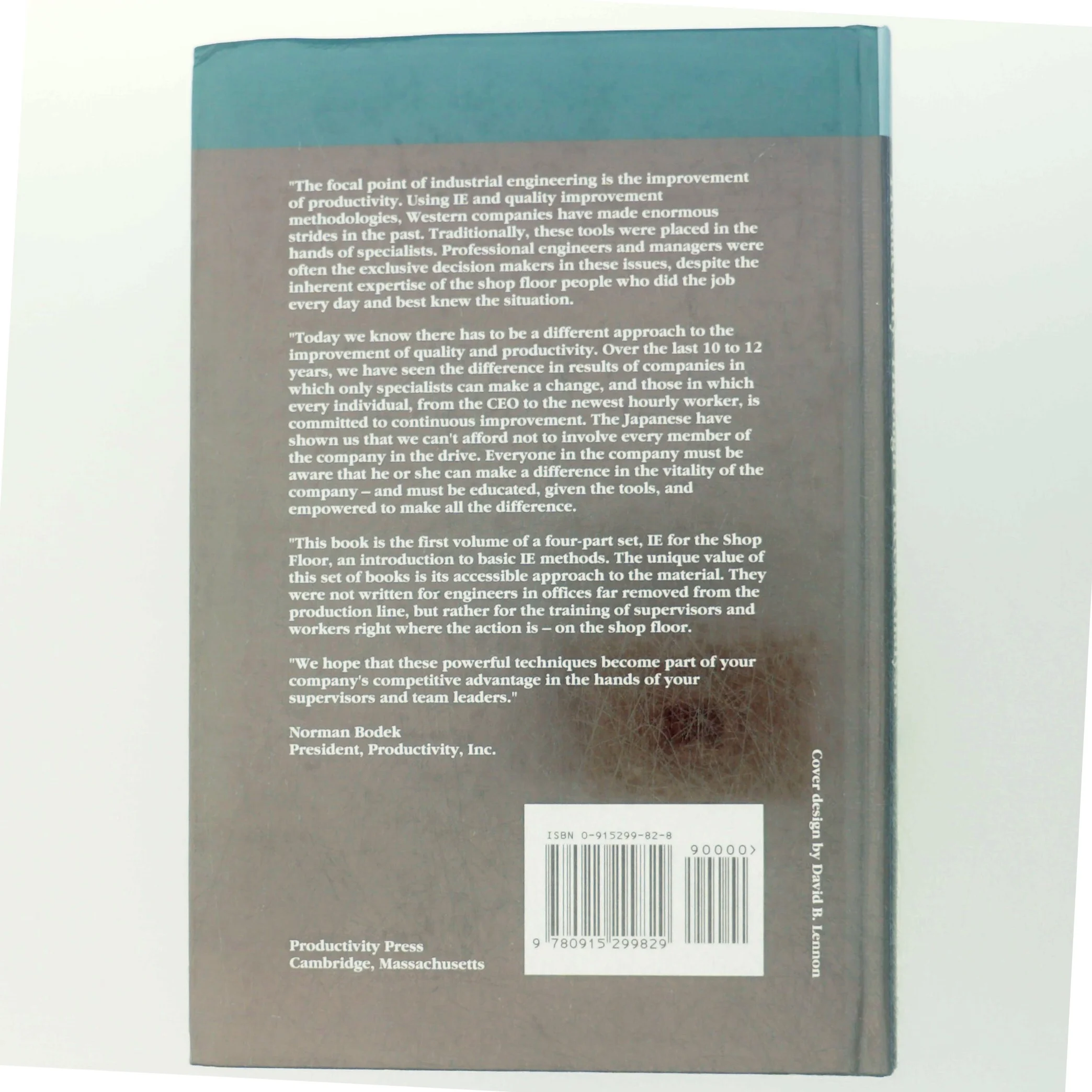 Productivity through Process Analysis, IE for the Shopfloor af Junichi Ishawata (Bog)