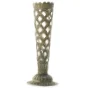 Dekorativ vase i glas og metal (str. 24 cm)