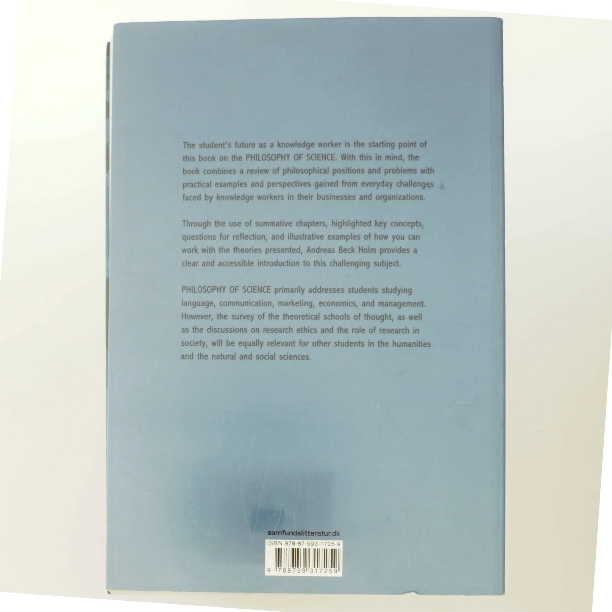 Philosophy of science : an introduction for future knowledge workers af Andreas Beck Holm (Bog)