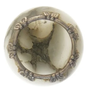 Onyks marmor vase (str. Ø 5,5 cm længde 6,5 cm)