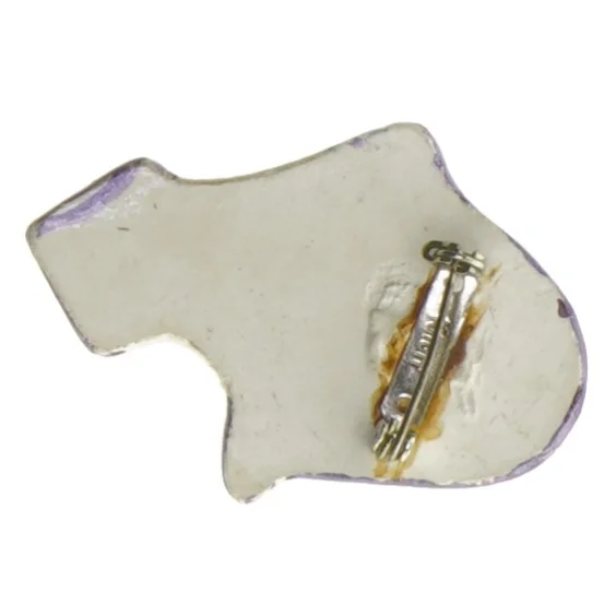 Art Deco Damehoved med Hat Broche fra Knorr (str. 5 x 4 cm)