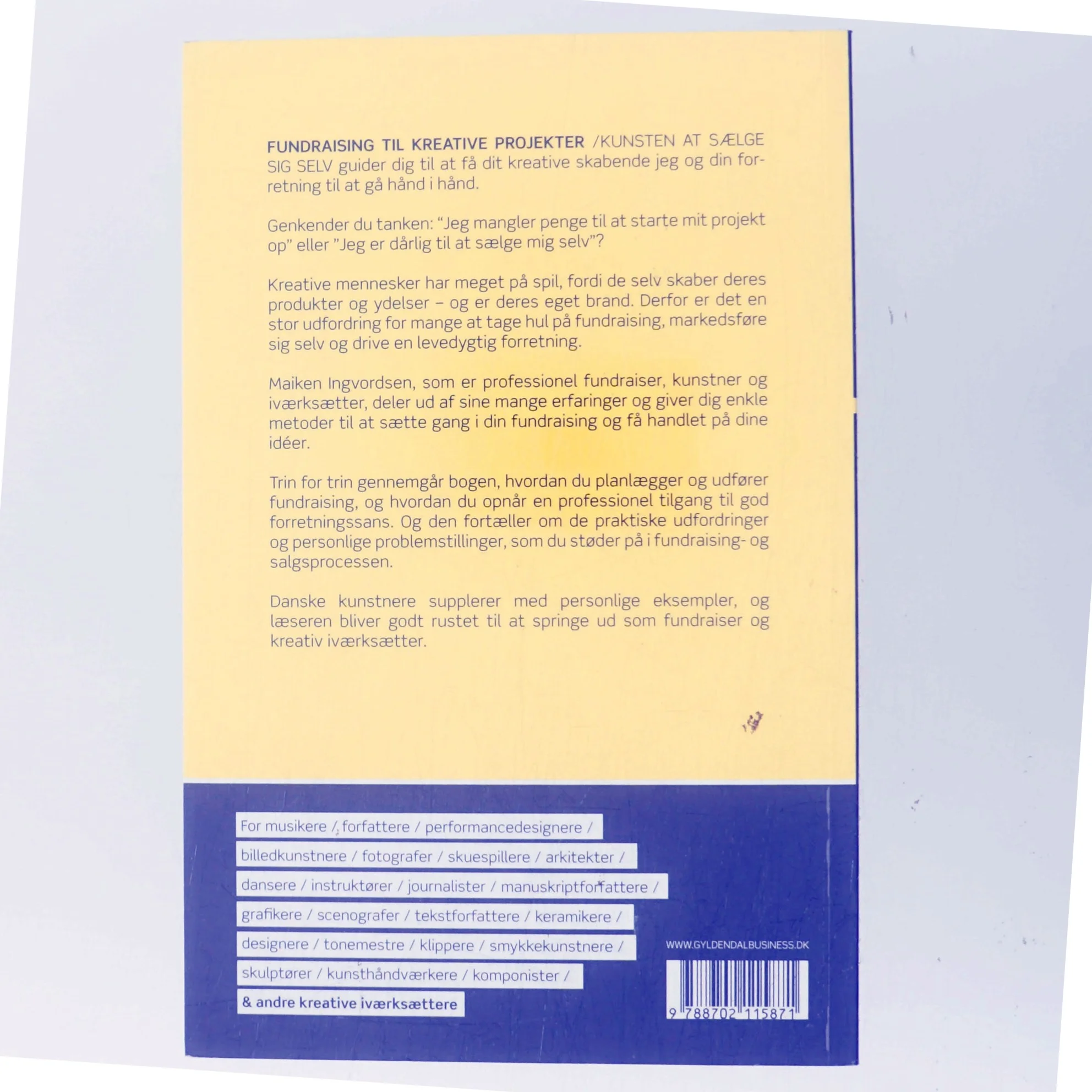 Fundraising til kreative projekter : kunsten at sælge sig selv af Maiken Ingvordsen (Bog)