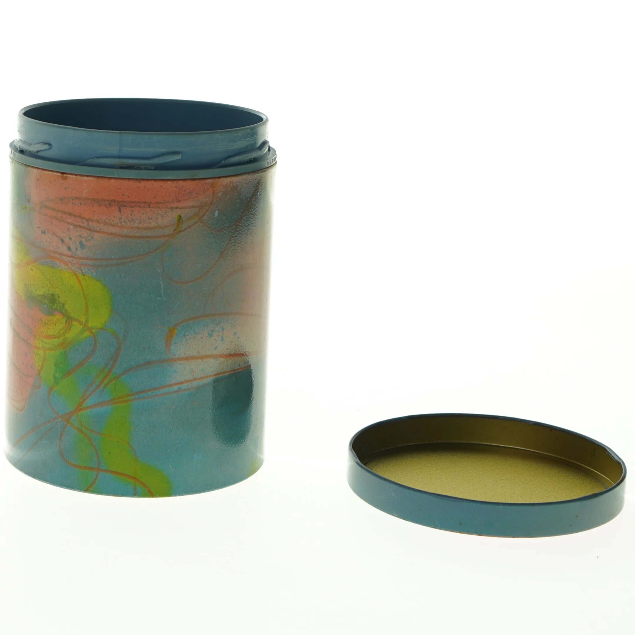 Irma Dekorativ Kunst dåse med låg (str. H. 15 cm. ø. 11 cm)