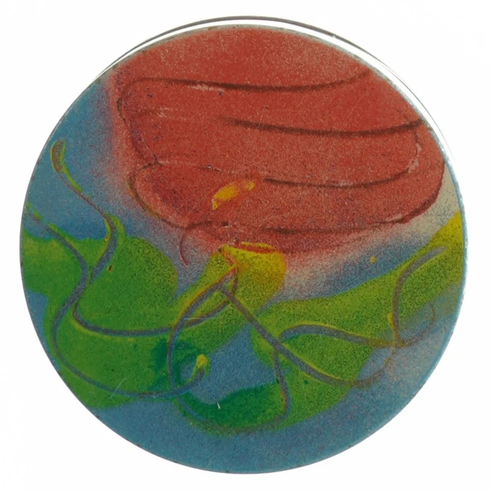 Irma Dekorativ Kunst dåse med låg (str. H. 15 cm. ø. 11 cm)