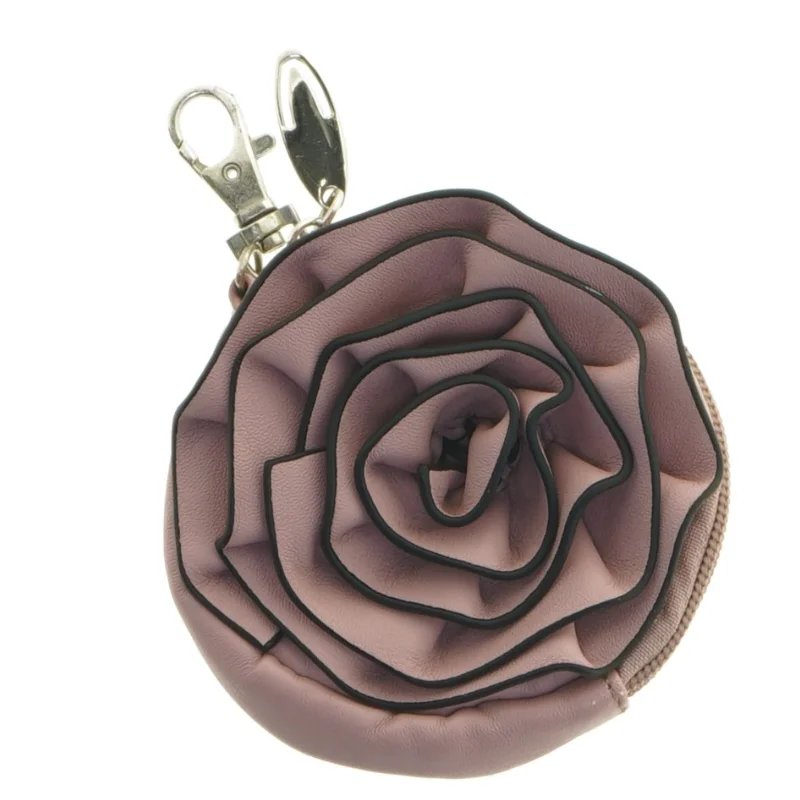 Rund nøglering med rosen design (str. Ø 10 cm)