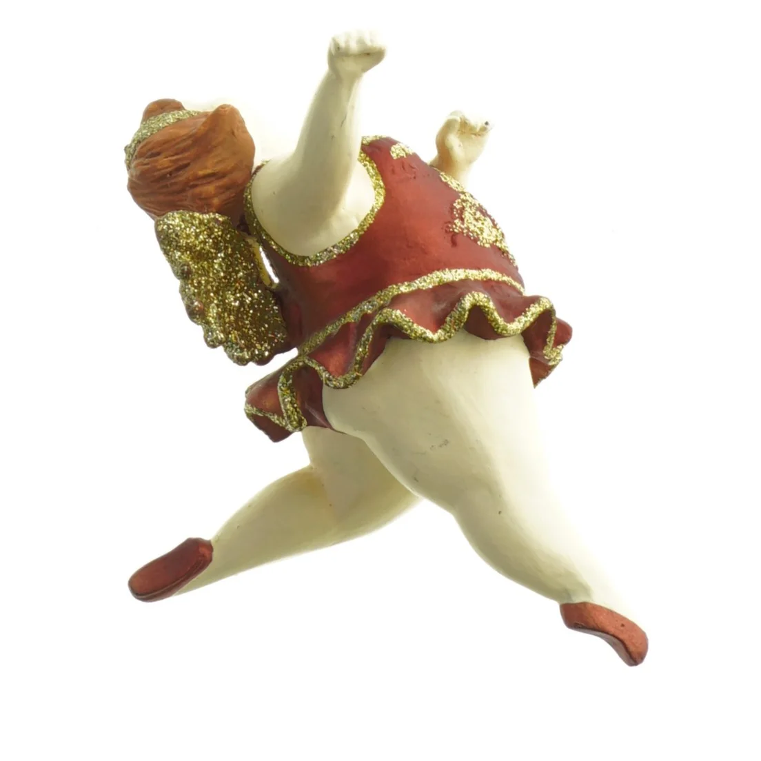 Julepynt Porcelænsfigur af balletdanser (str. 15 x. 14 cm)