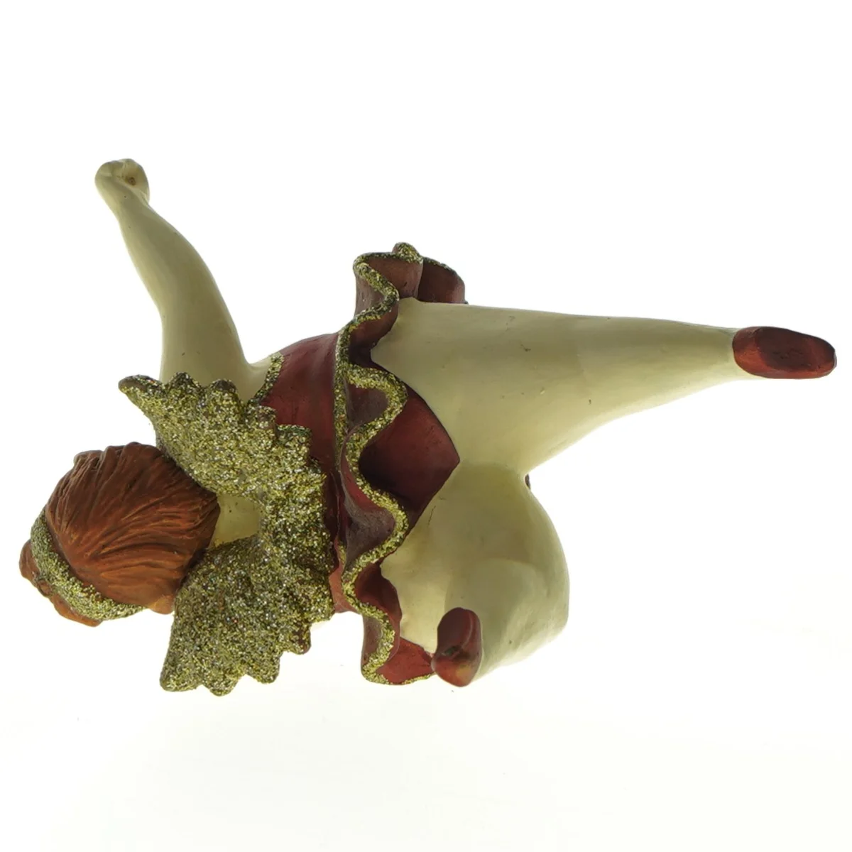 Julepynt Porcelænsfigur af balletdanser (str. 15 x. 14 cm)