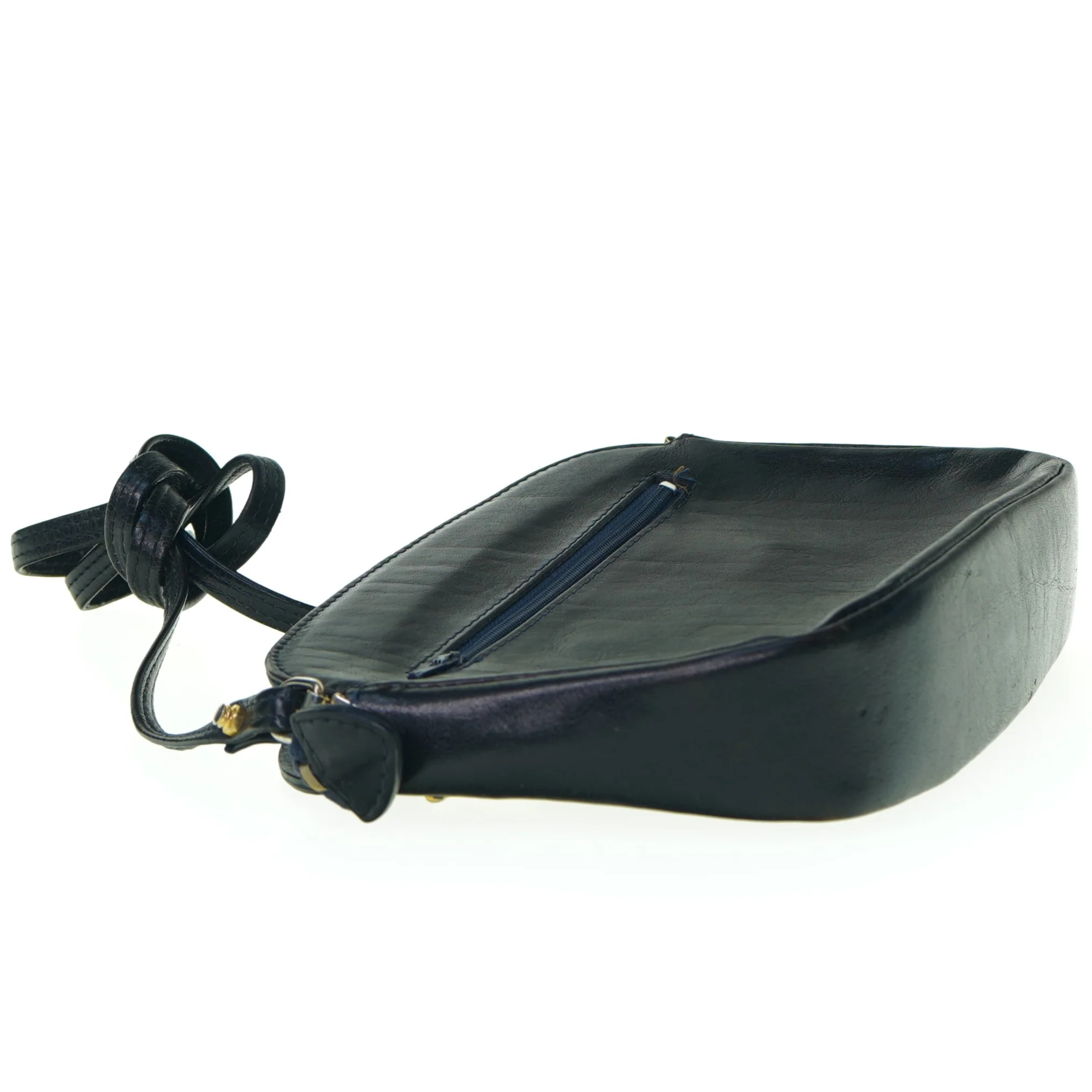 Vintage Retro Læder Skulder taske fra Bon Gout (str. 20 x 15)